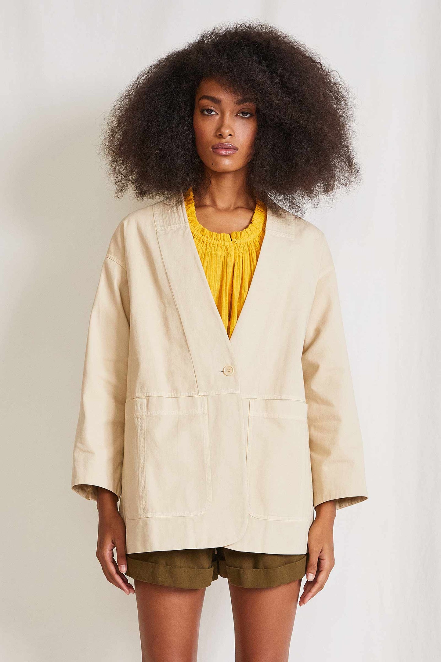 Juma Casual Beige Blazer - XS