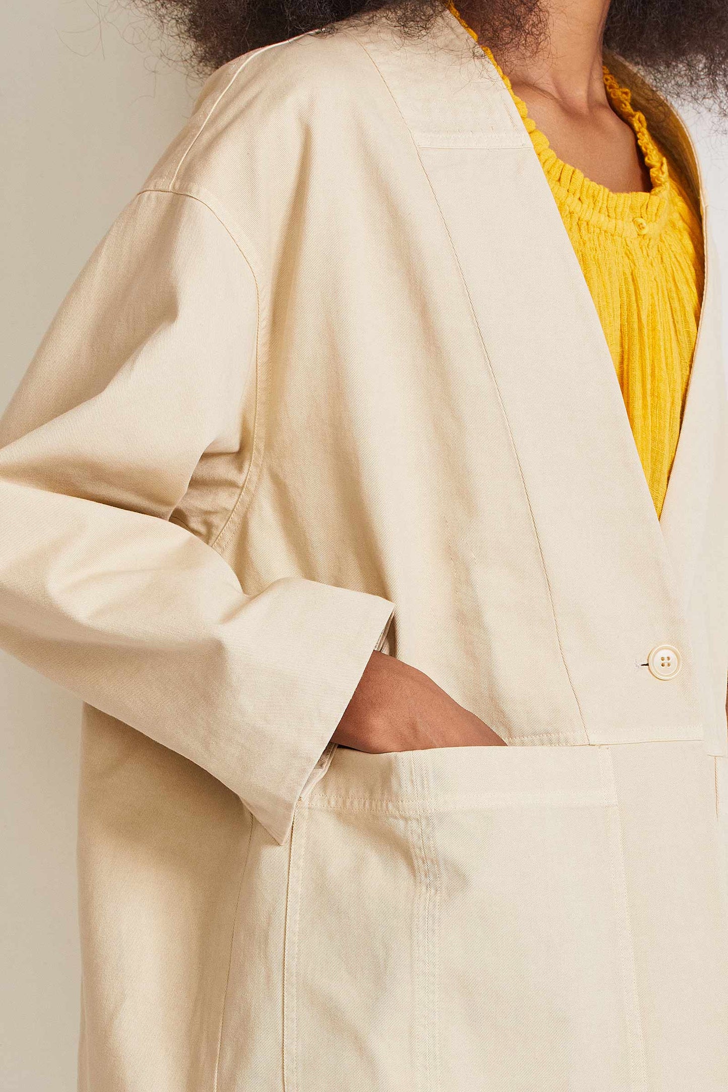 Juma Casual Beige Blazer - XS