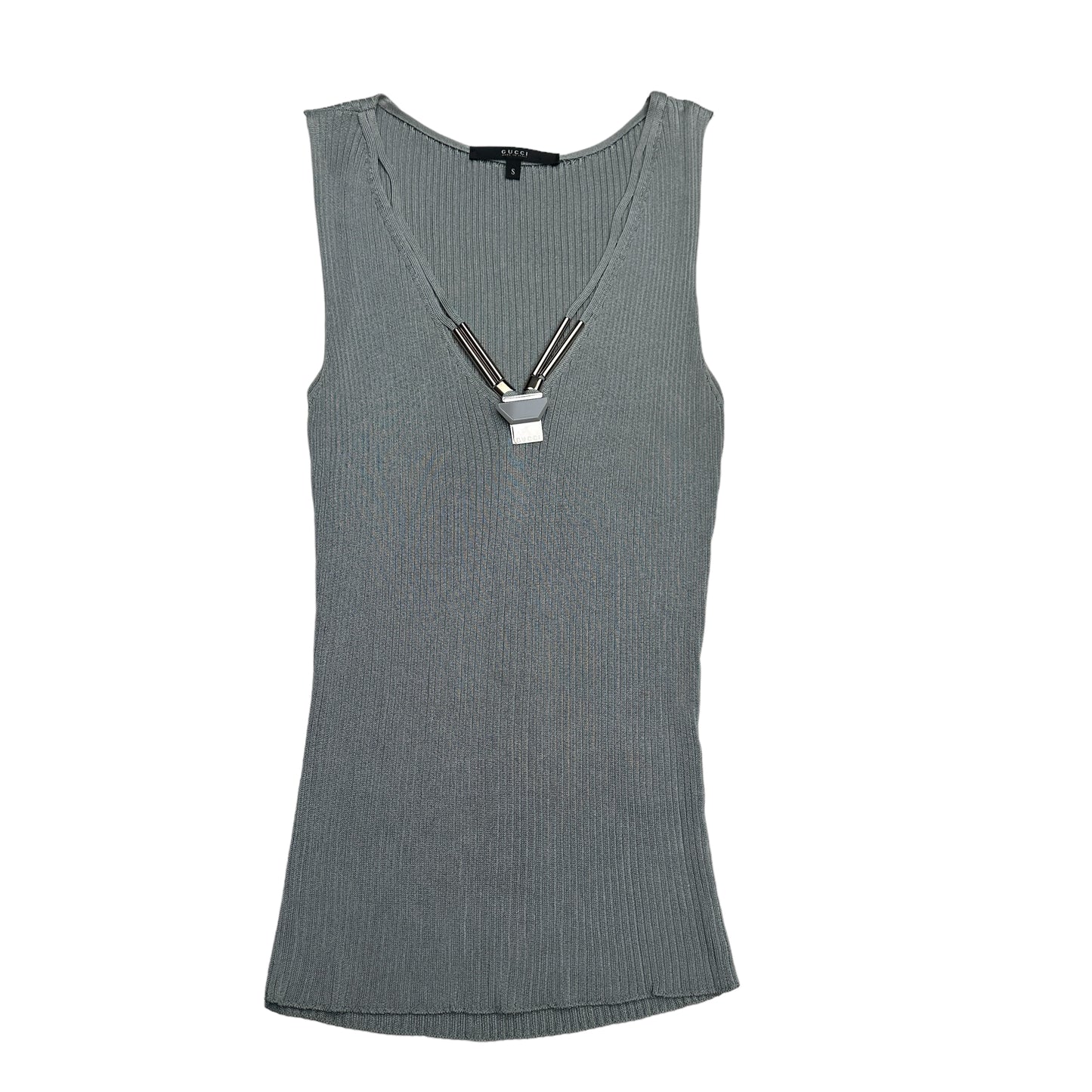 Silver Top w/Logo Hardware - S