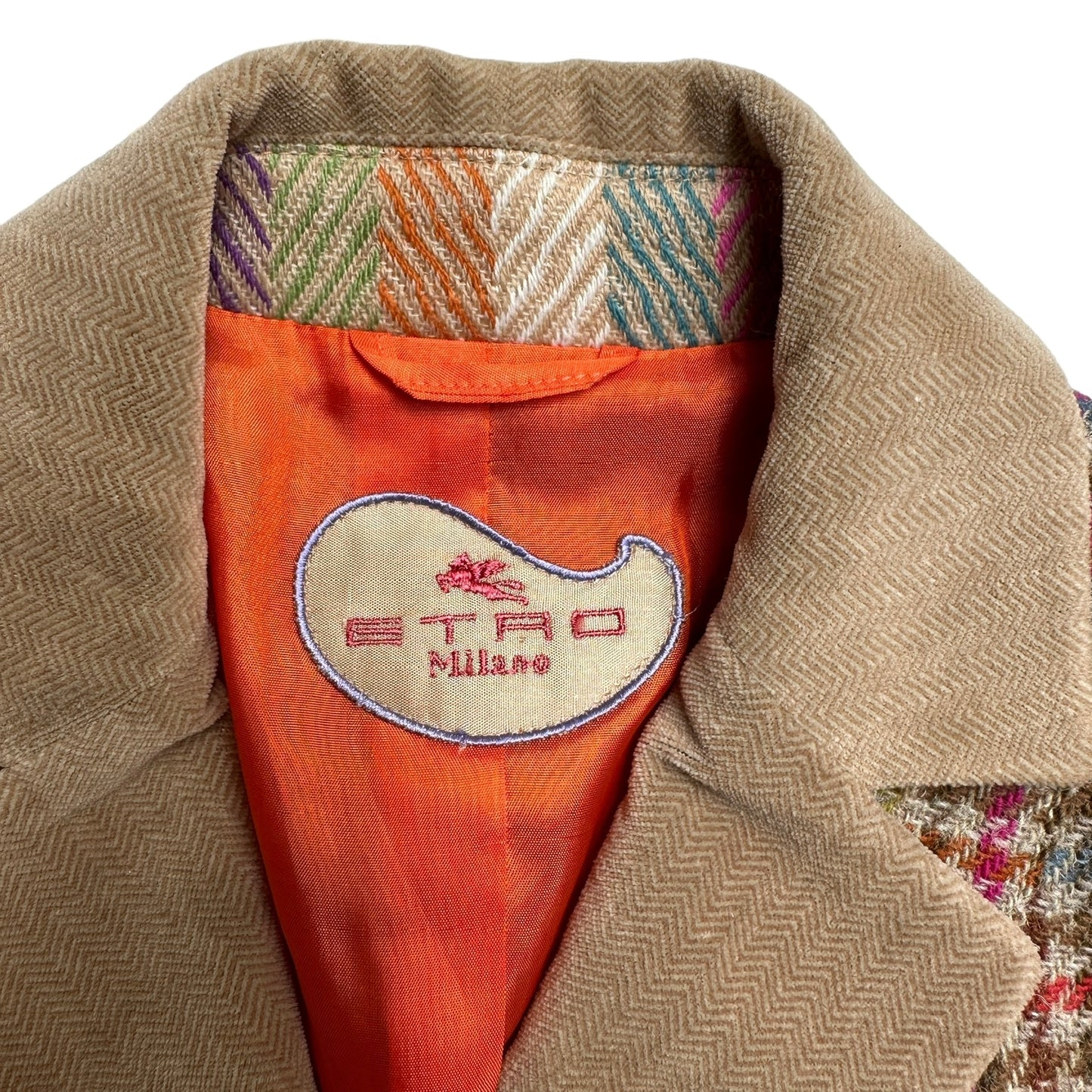Herringbone Multicolor Blazer - M