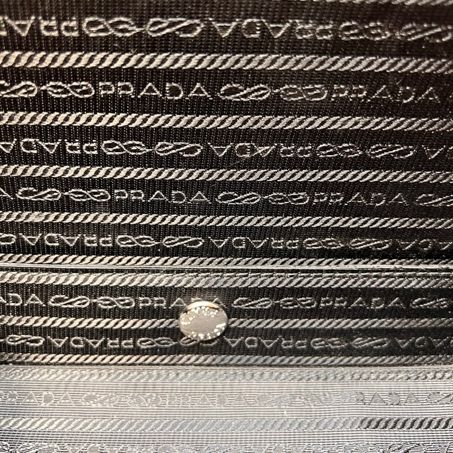 Black Saffiano Leather Suitcase