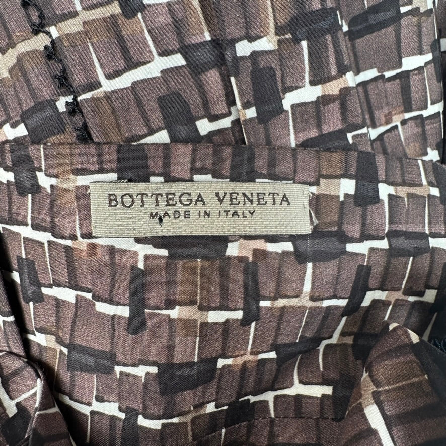 Brown Dress with Mesh Details - M