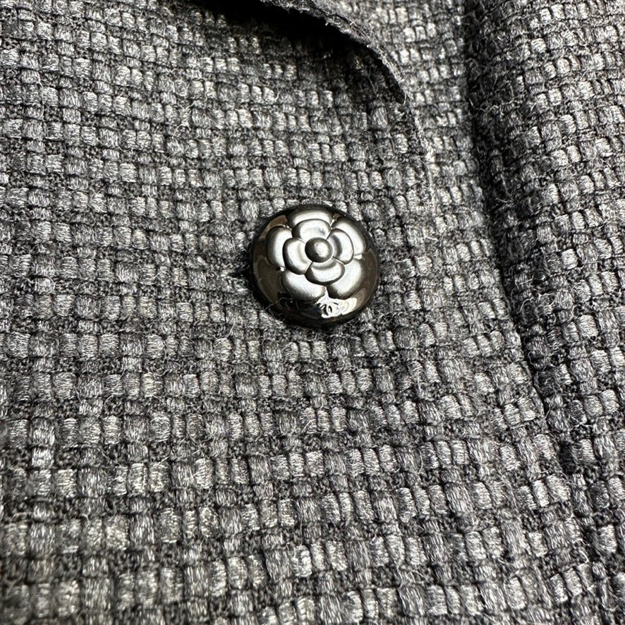 Black Tweed Blazer - M