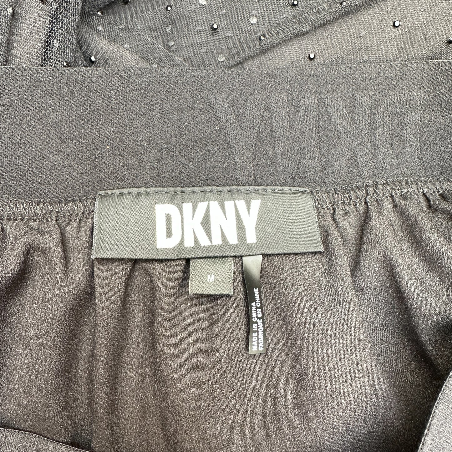 Black Tulle Skirt w/Crystals - M