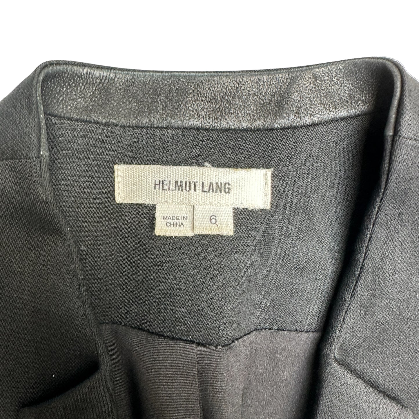 Black Blazer w/Leather Details - 6