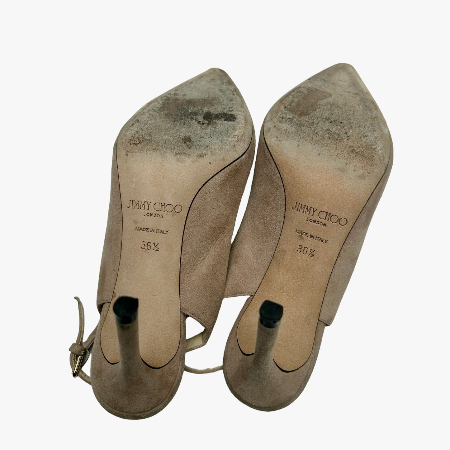 Nude Suede Heels - 6.5