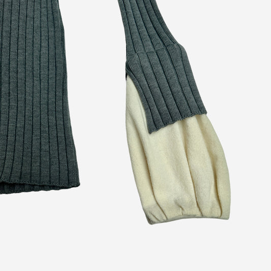 Grey Wool Sweater - S