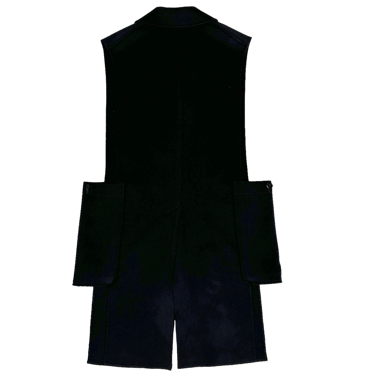 Black Long Vest - OS