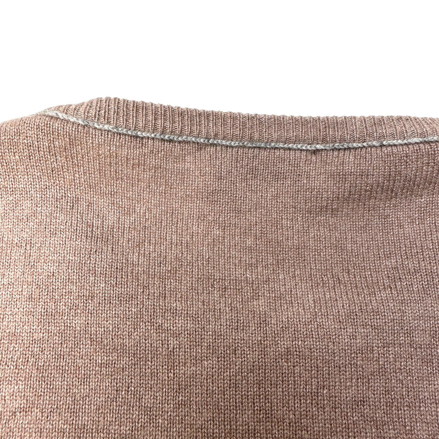 Beige Cashmere Sweater - L