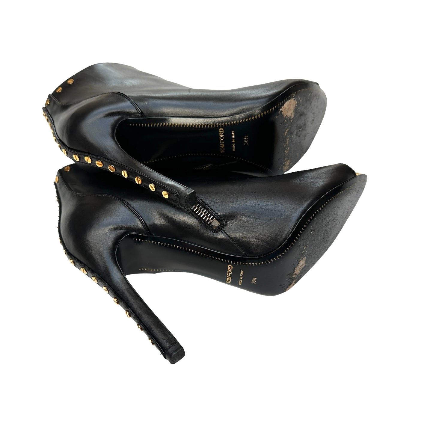 Black & Gold Heels - 8.5