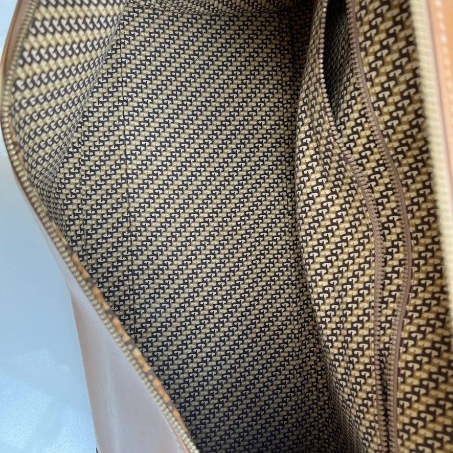 Vintage Brown Leather Travel Bag