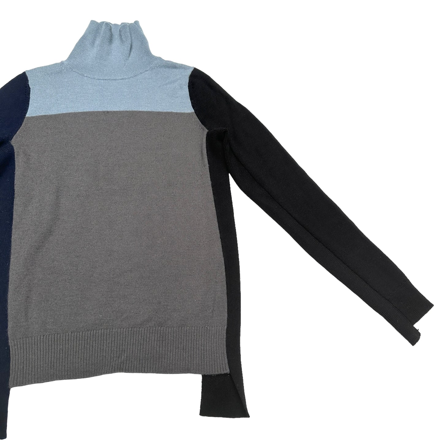 Colorblock Turtleneck Sweater - XS