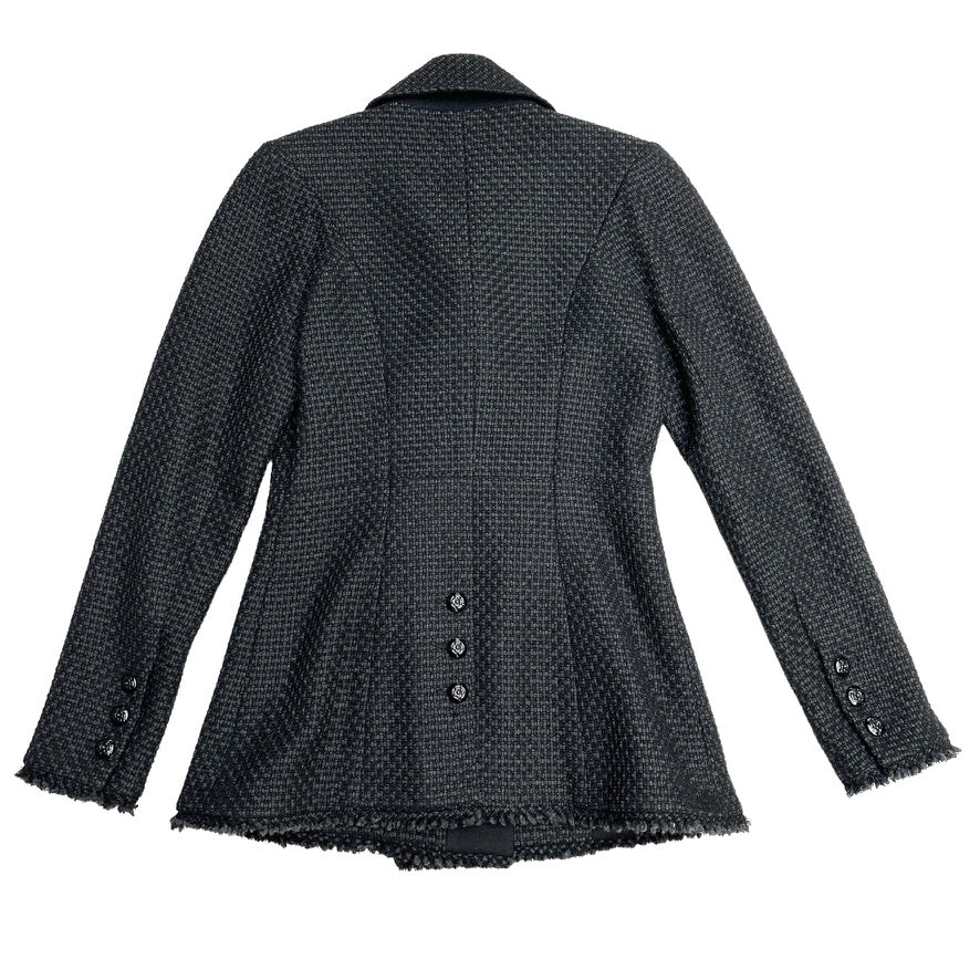Black Tweed Blazer - M