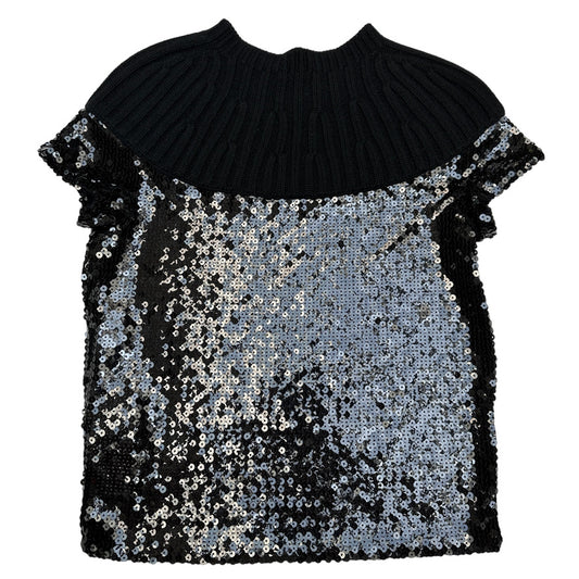 Sequins Black Top - M