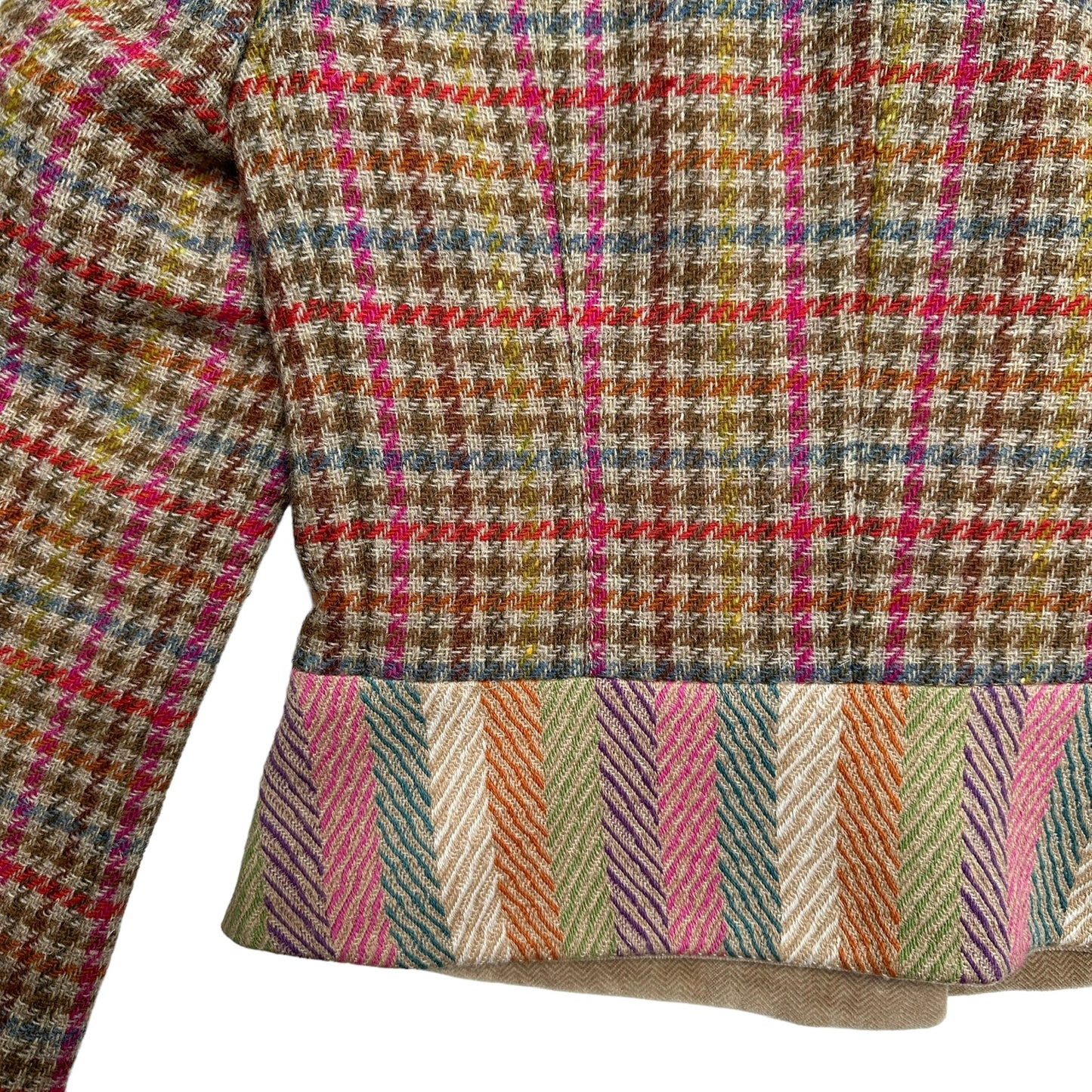 Herringbone Multicolor Blazer - M