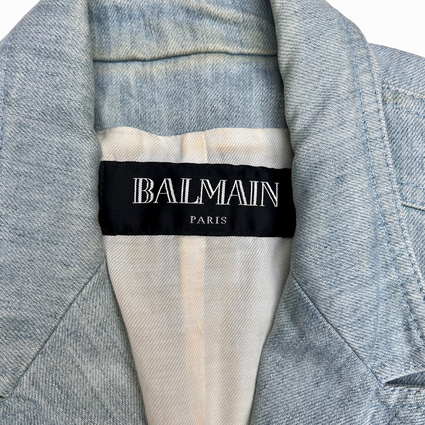 Blue Denim Blazer - M