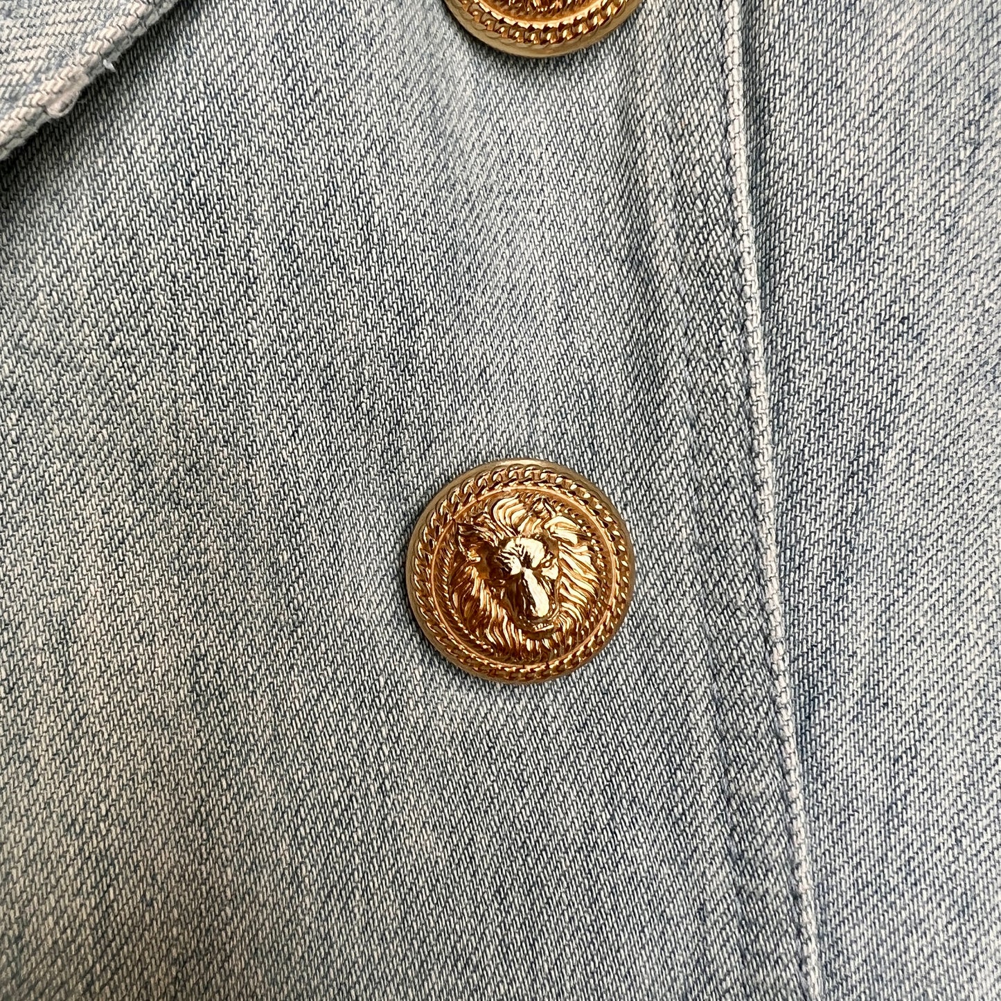 Blue Denim Blazer - M