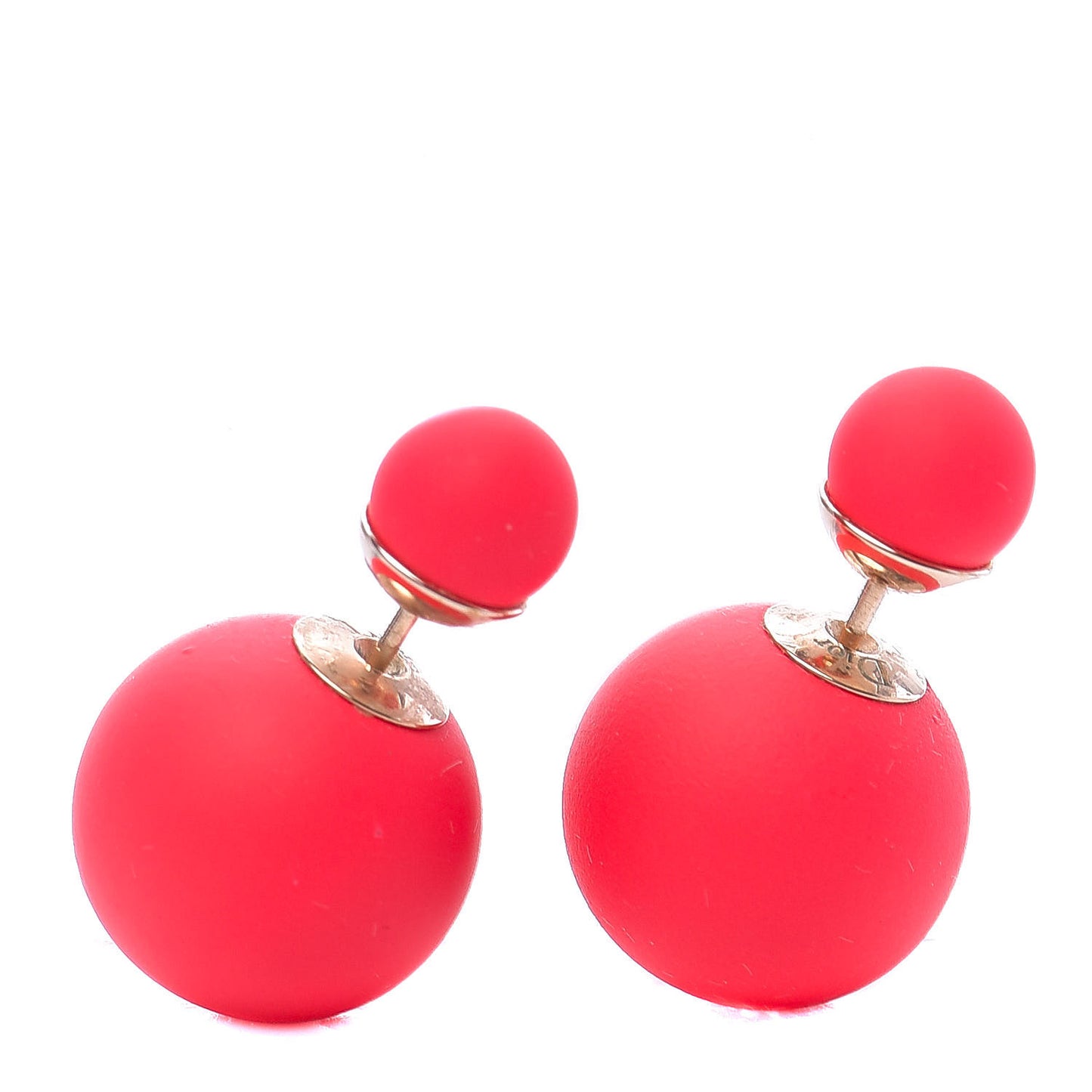 Matte Red Mise En Dior Tribale Earrings