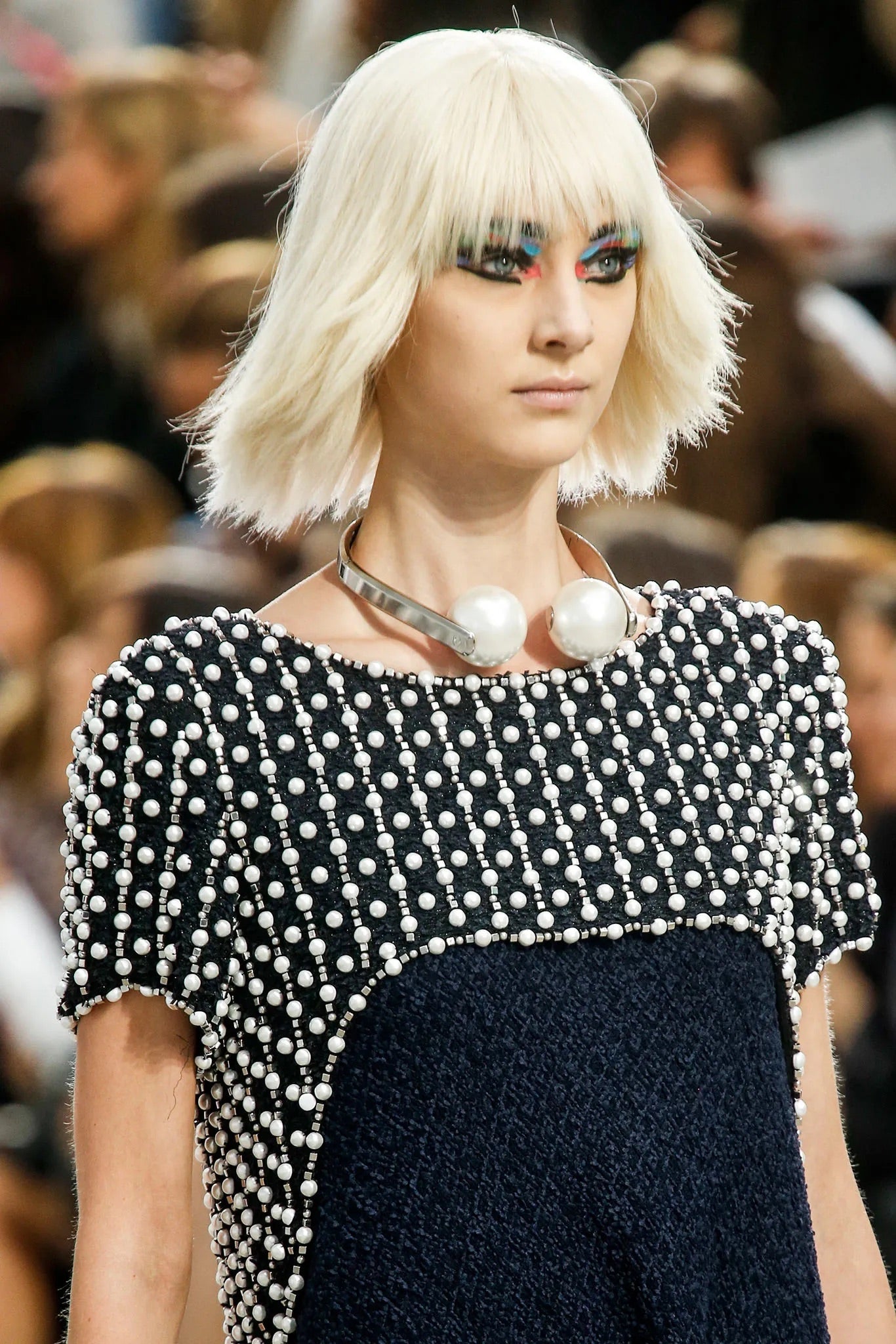 2014 Beads & Crystals Cropped Top - S/M