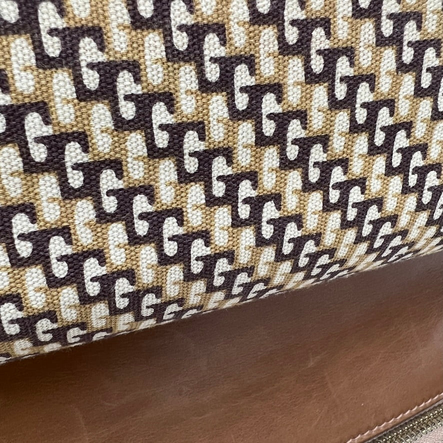 Vintage Brown Leather Travel Bag