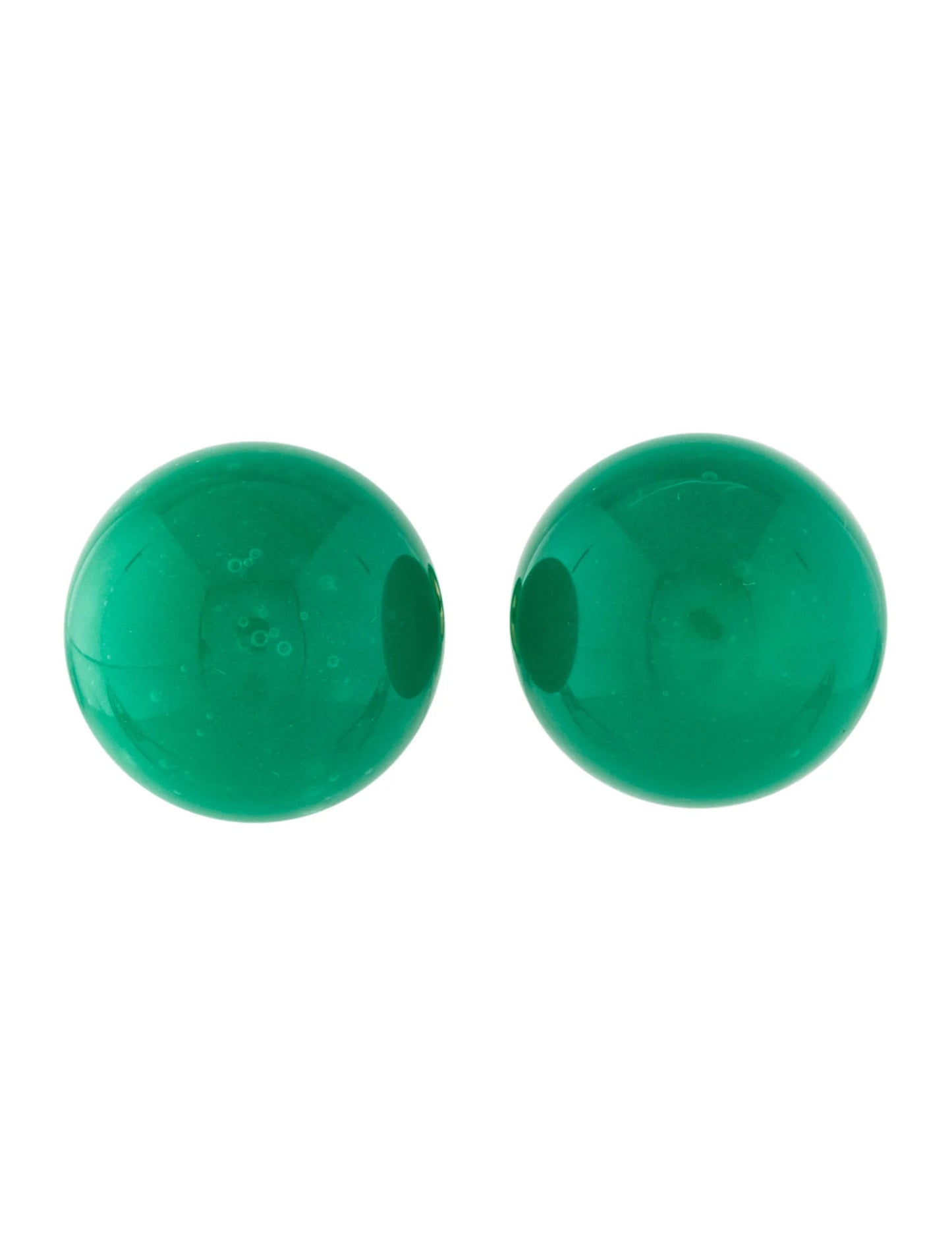 Green Mise en Dior Tribal Earrings