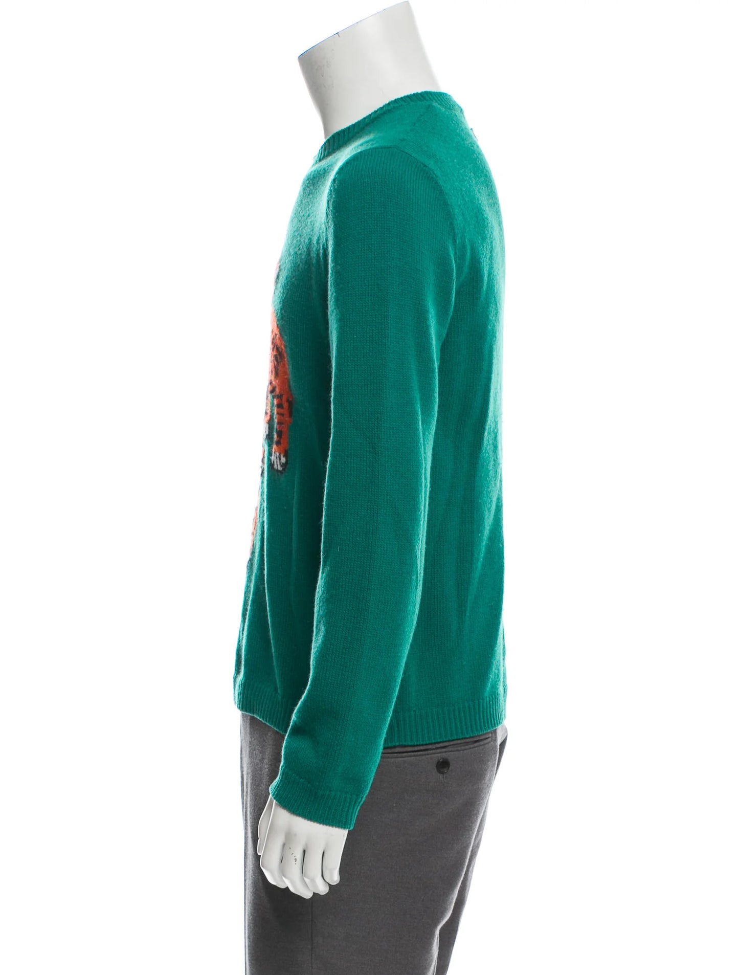 Men Wool Tiger Sweater - S