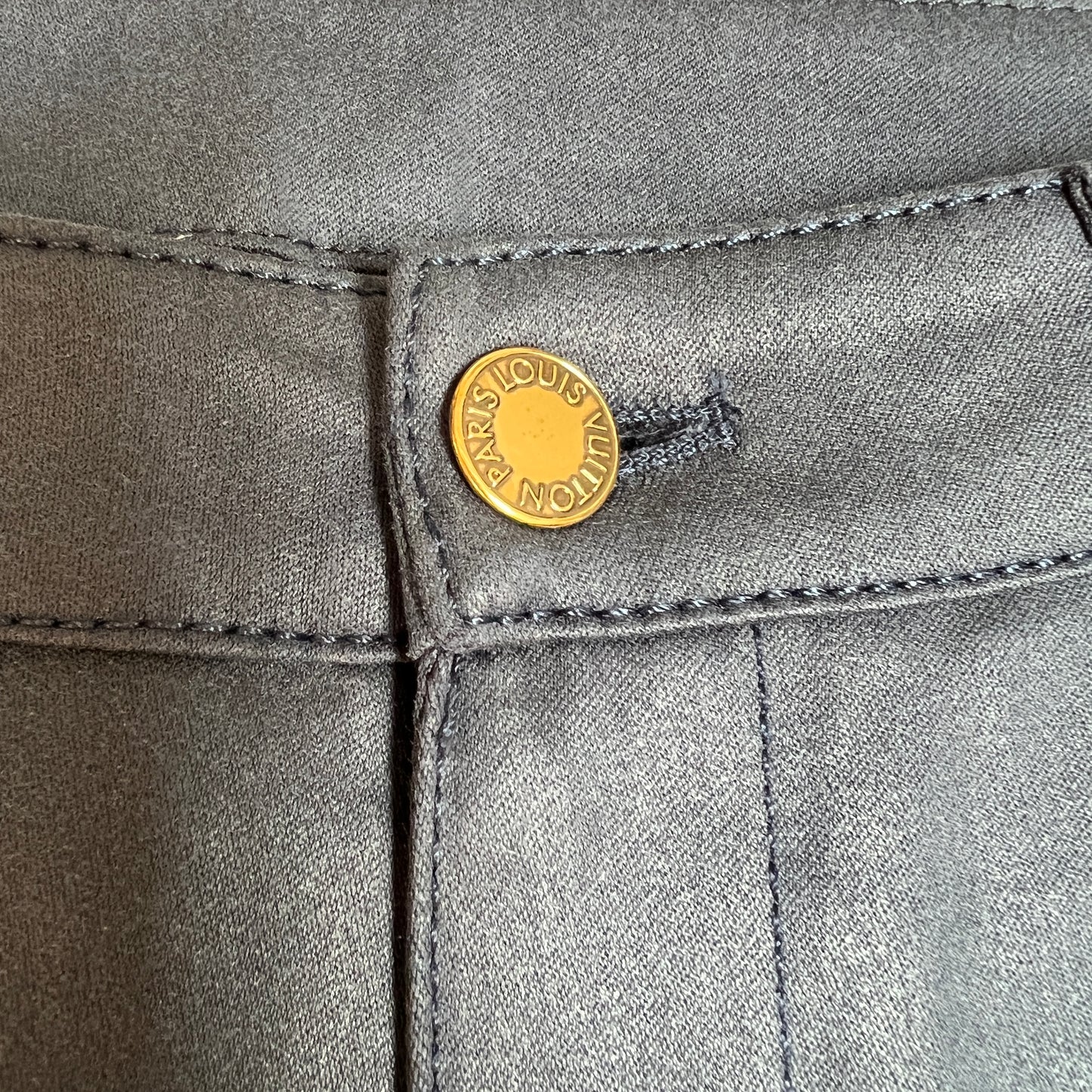 Blue Jeans with Black Details - S