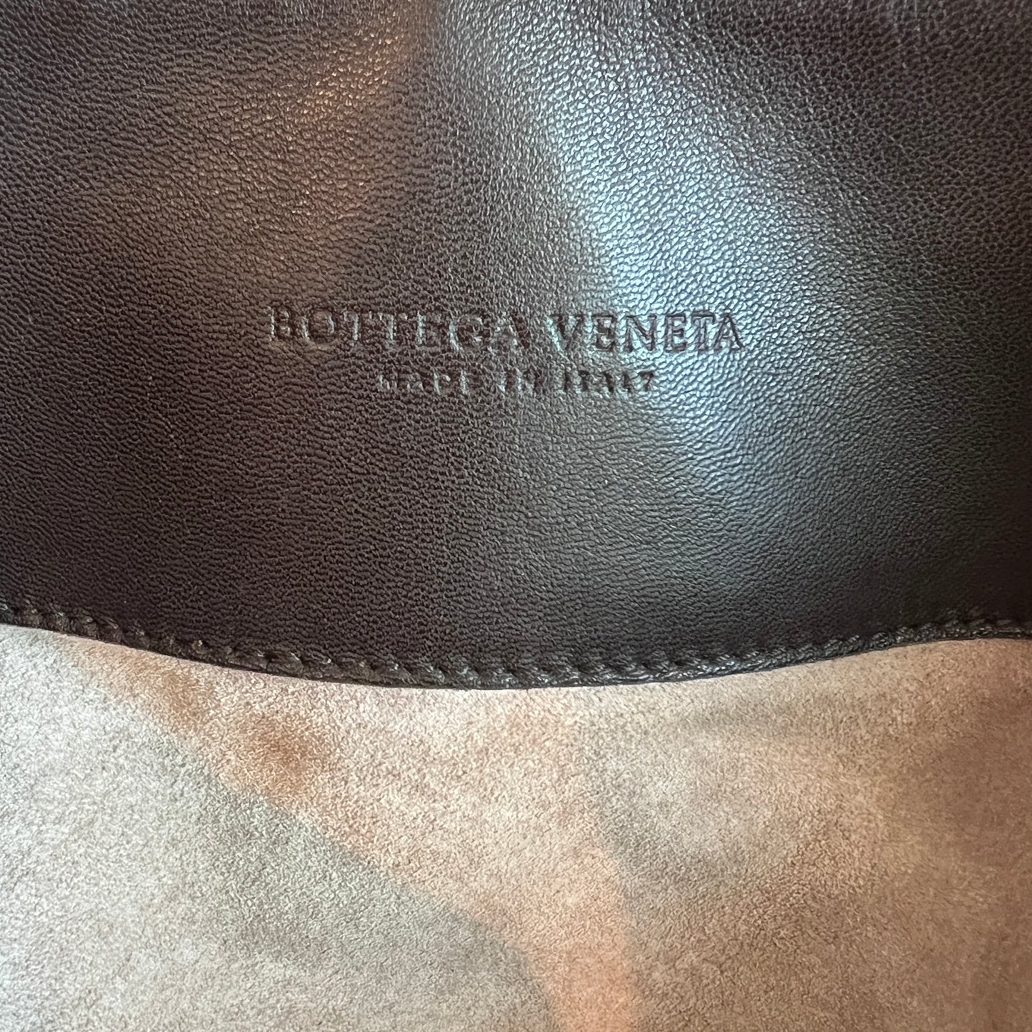 Intrecciato Brown Leather Handbag