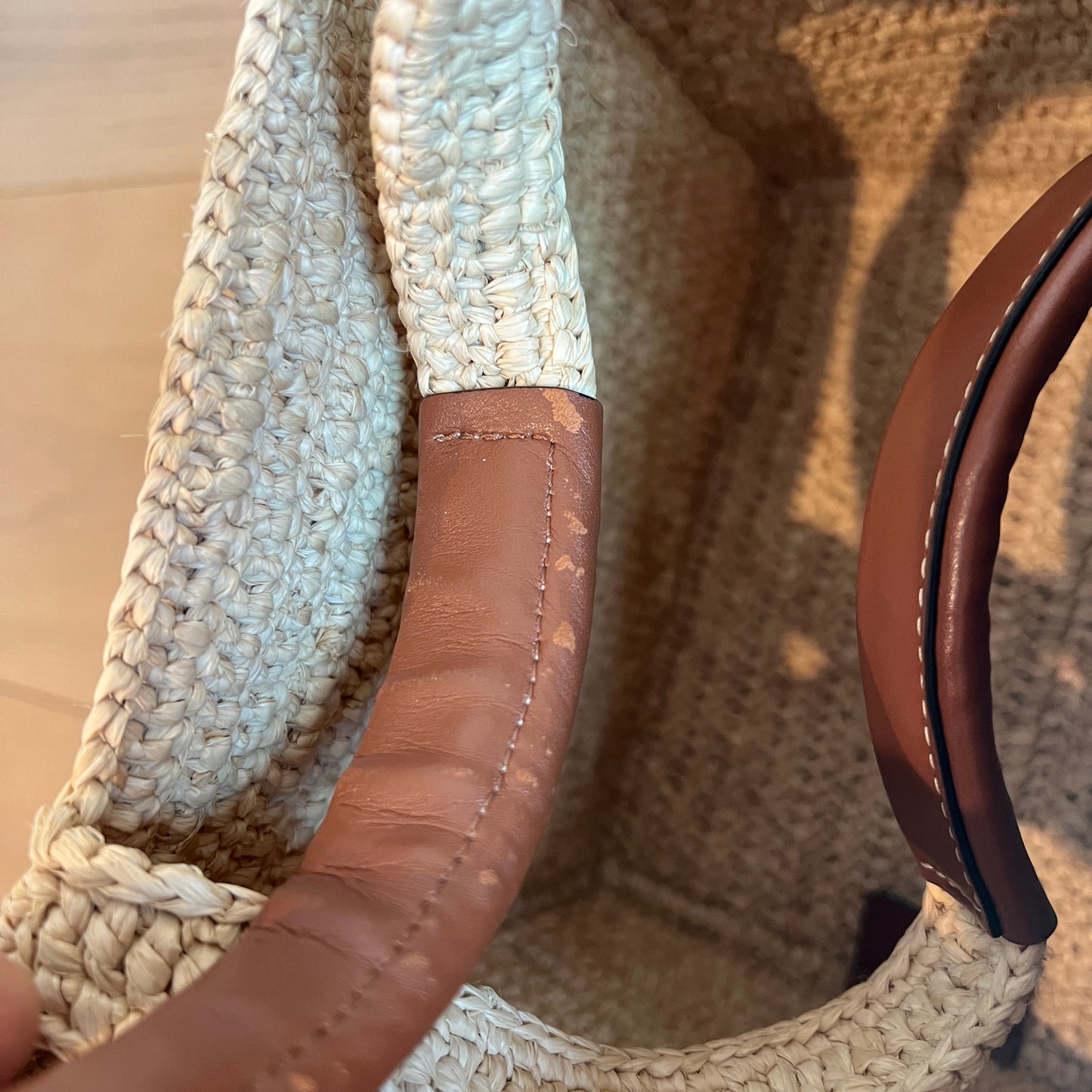 Celine 2022 Raffia Square Basket