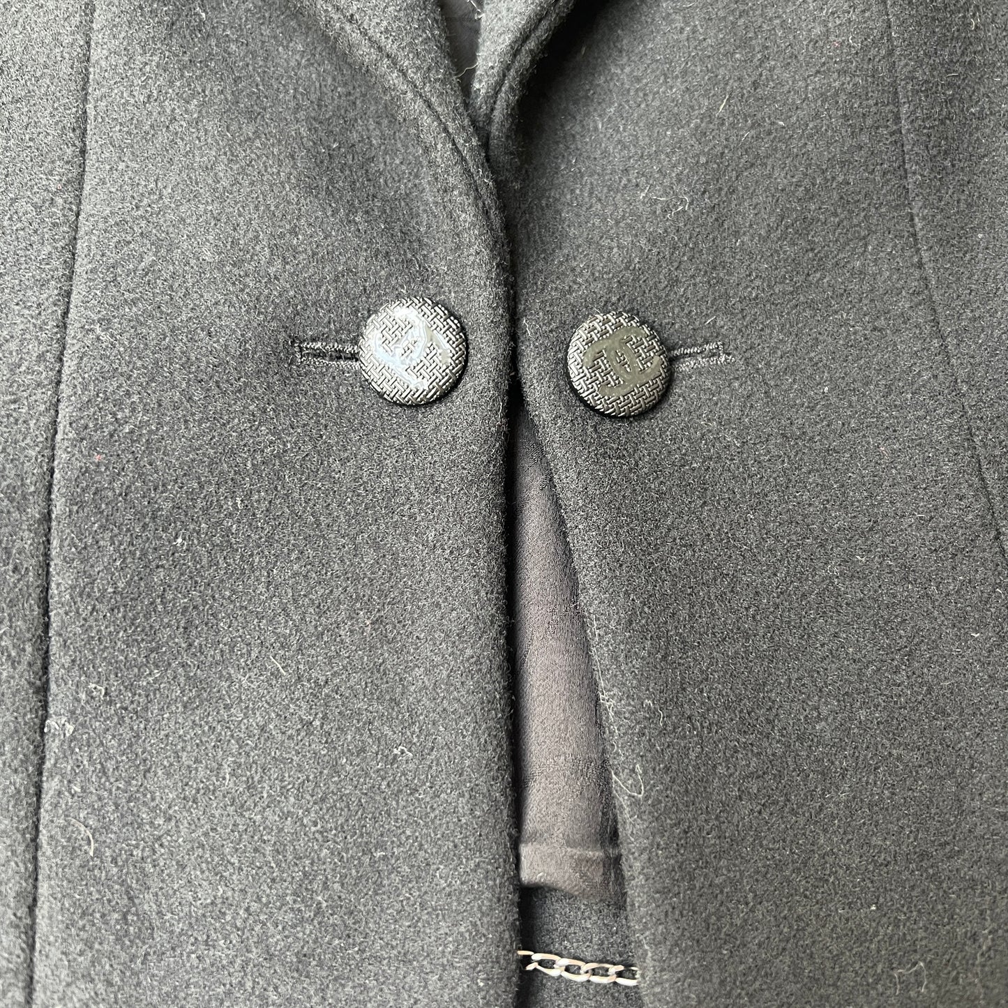 Black Wool Jacket - S/M