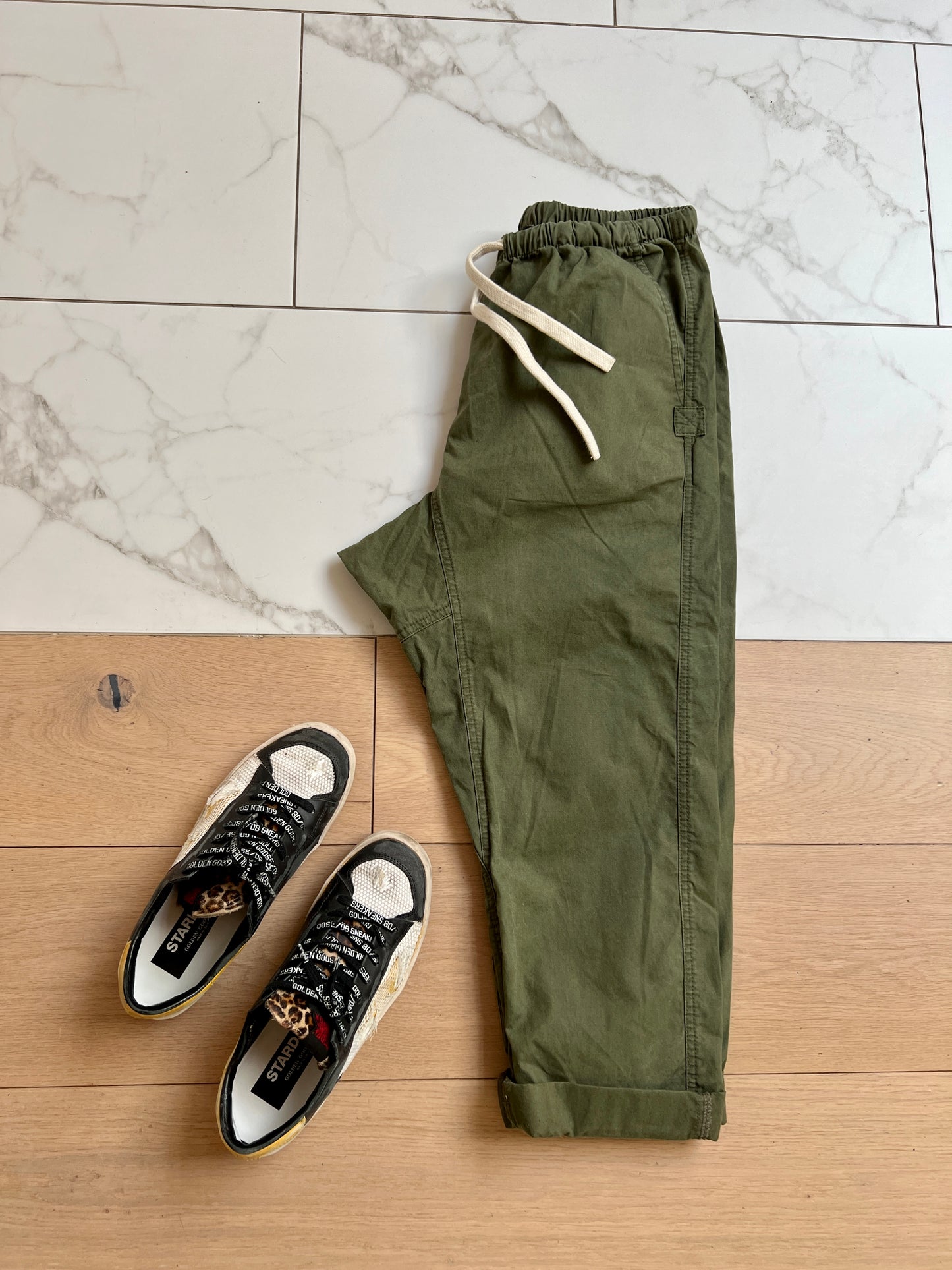 Cropped Kaki Pants - M