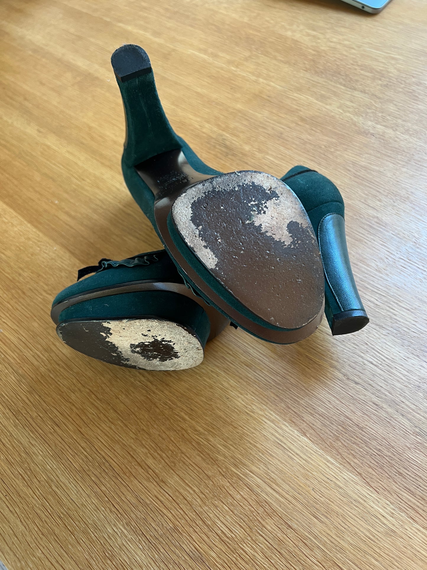 Blue Suede Pumps - 8.5