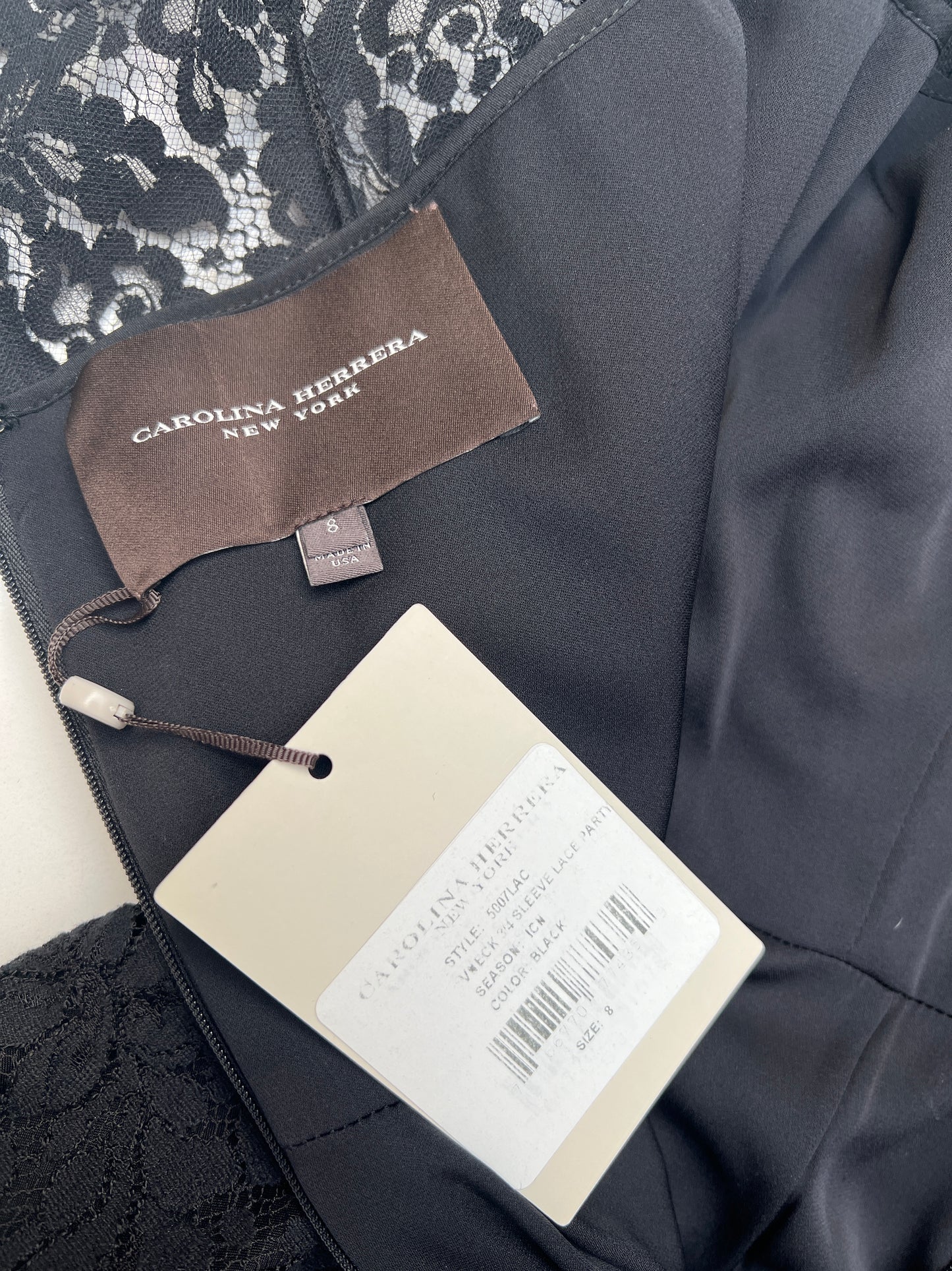 Black Lace Dress - 8