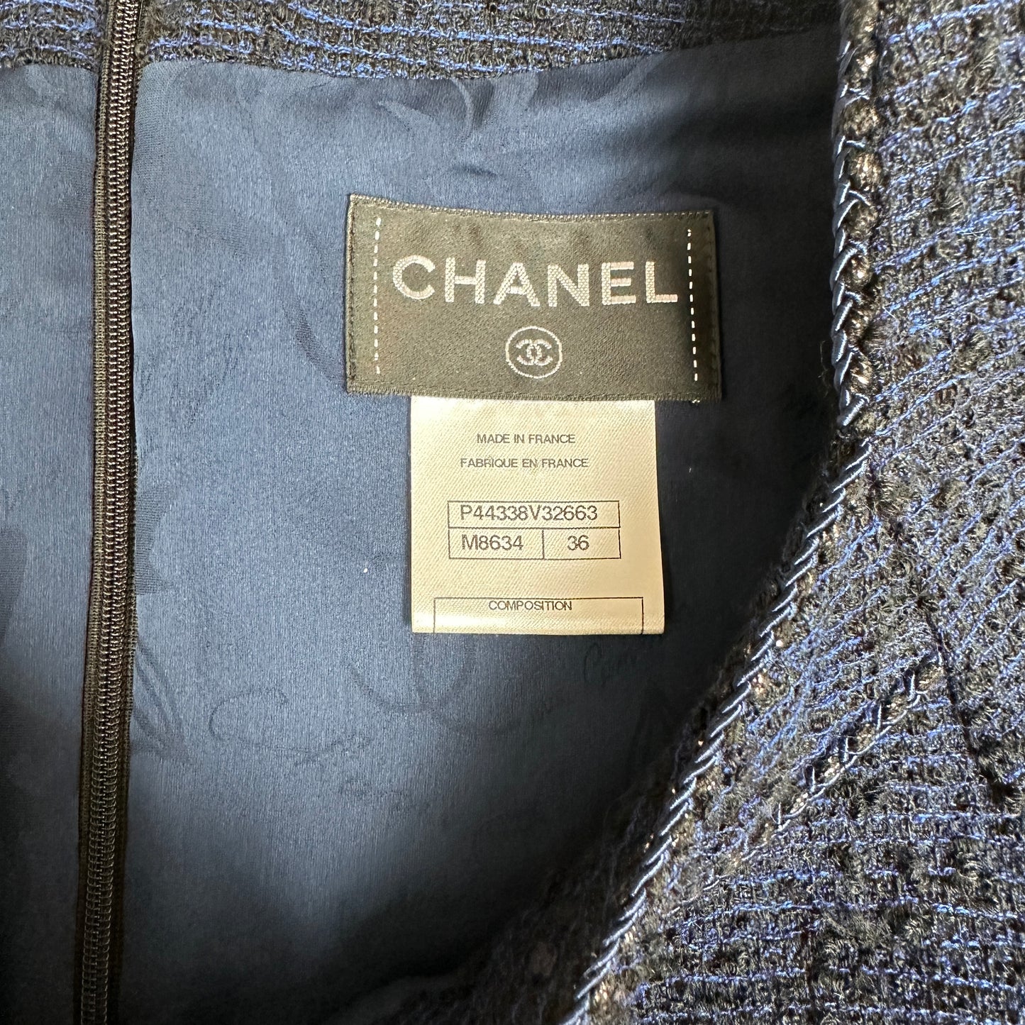 Navy Tweed Dress - 6
