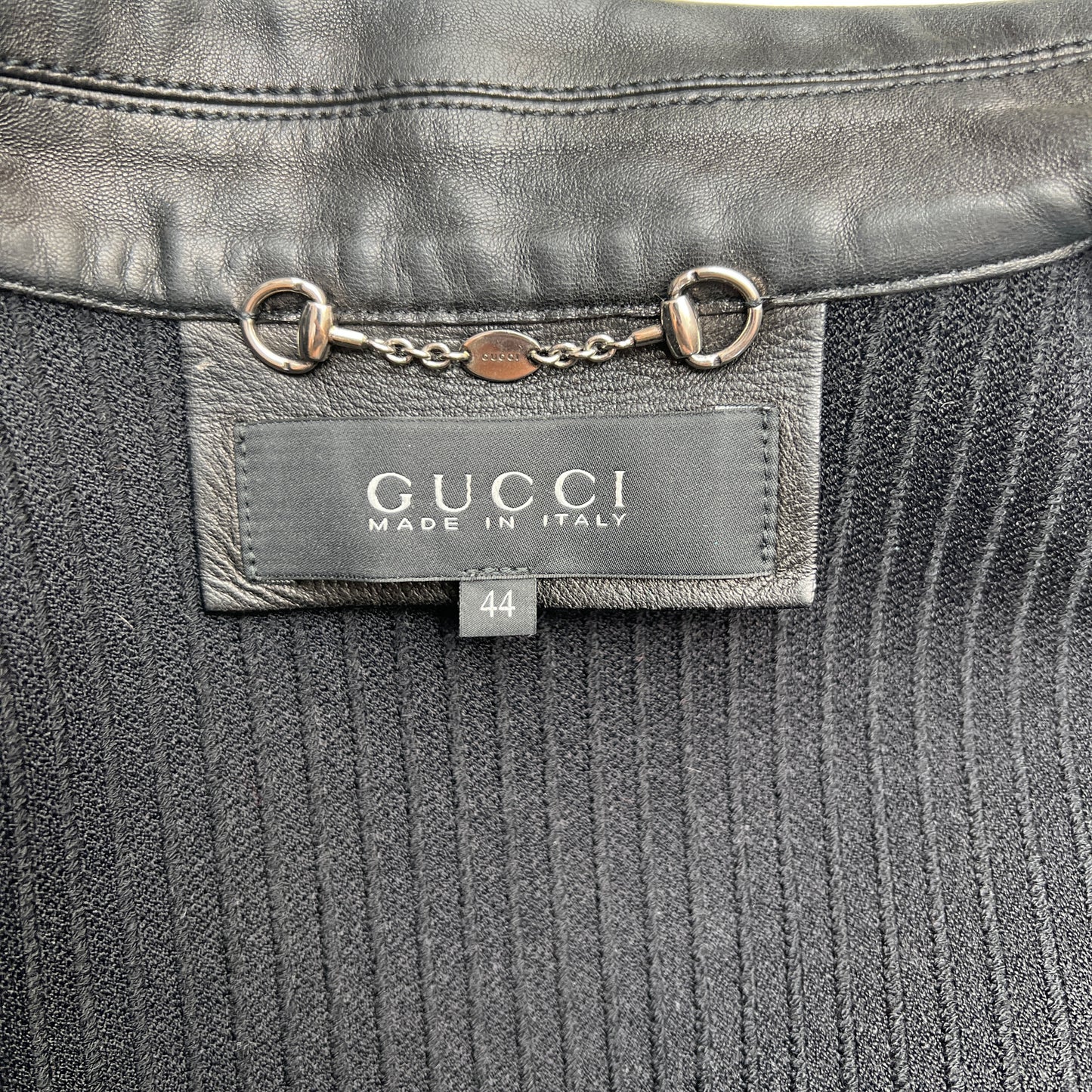 Black Leather Jacket - L