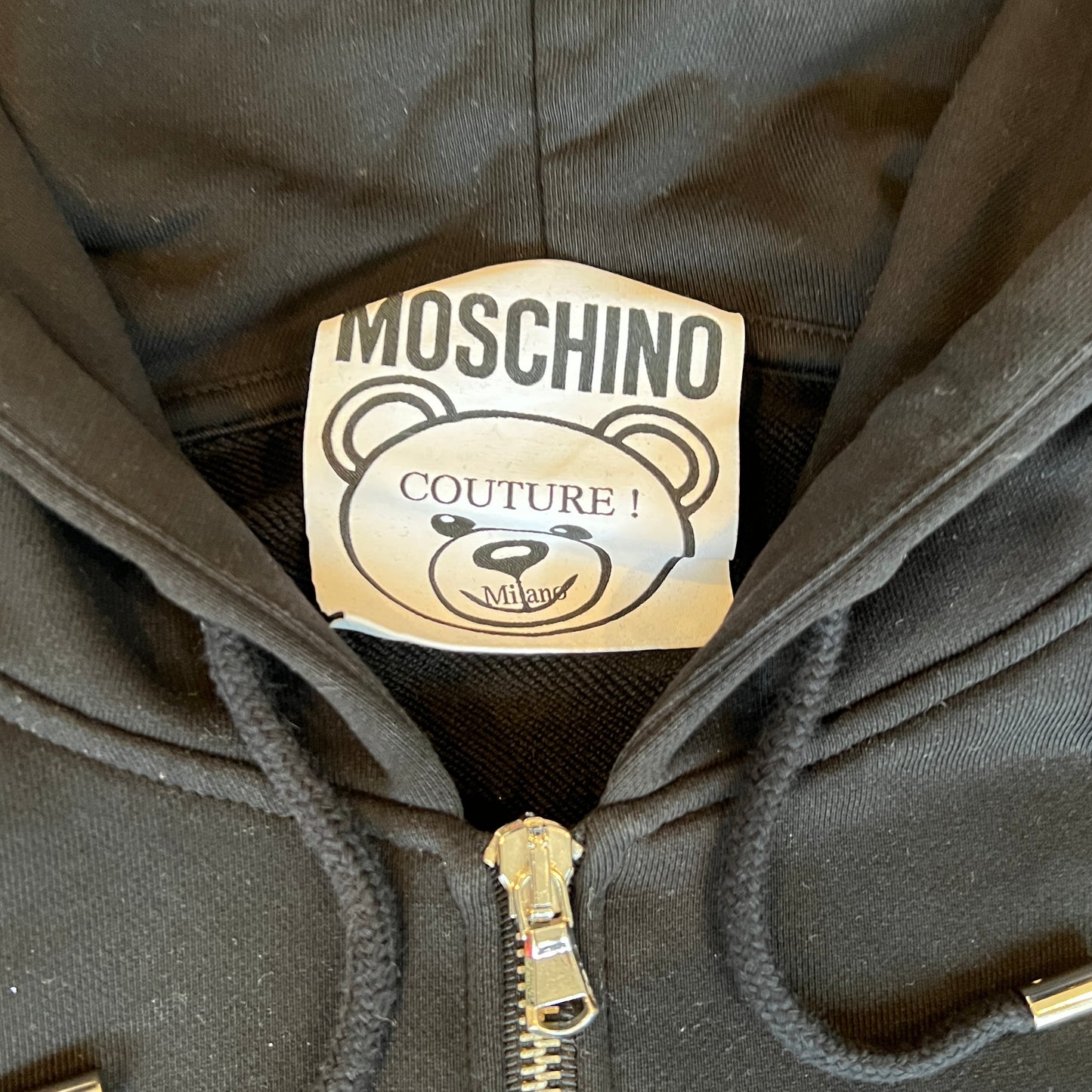 Graphic Print Zipper Hoodie - 8