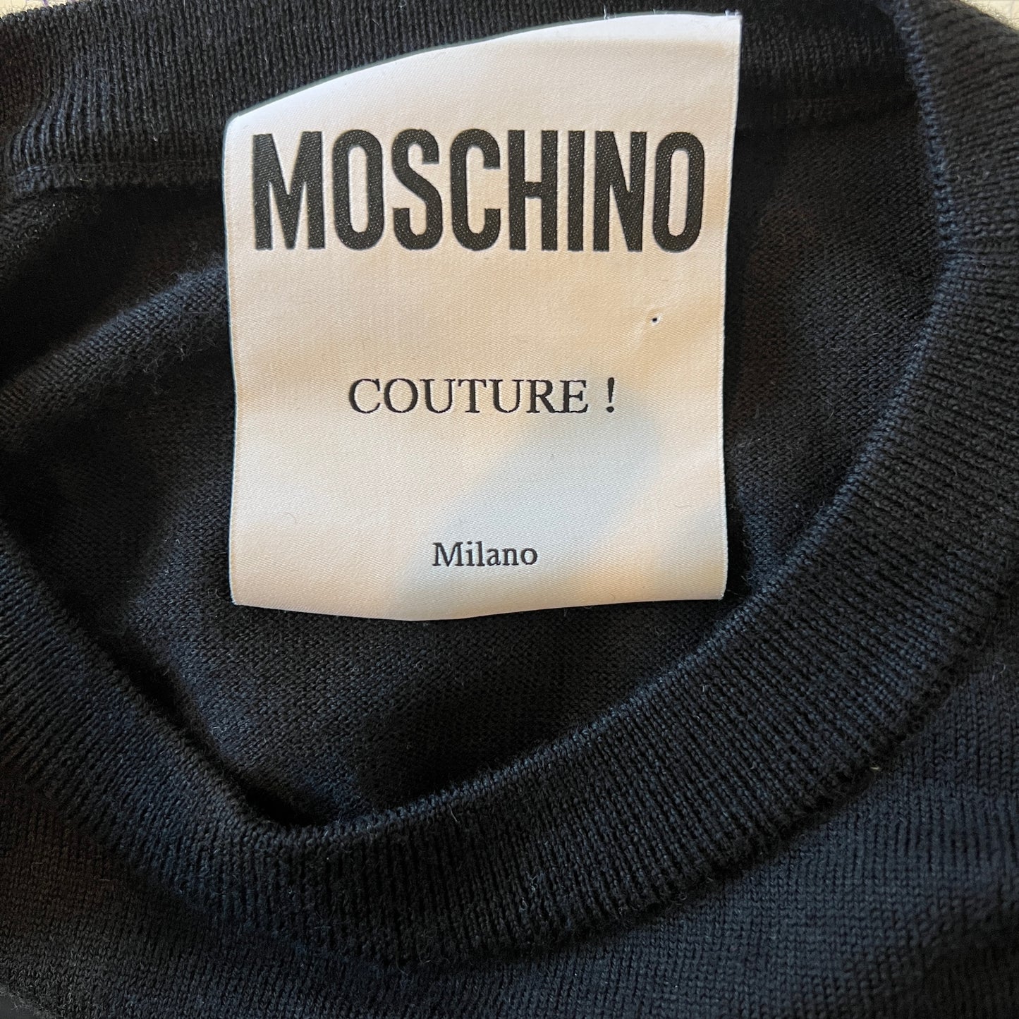 Black Wool Sweater - S