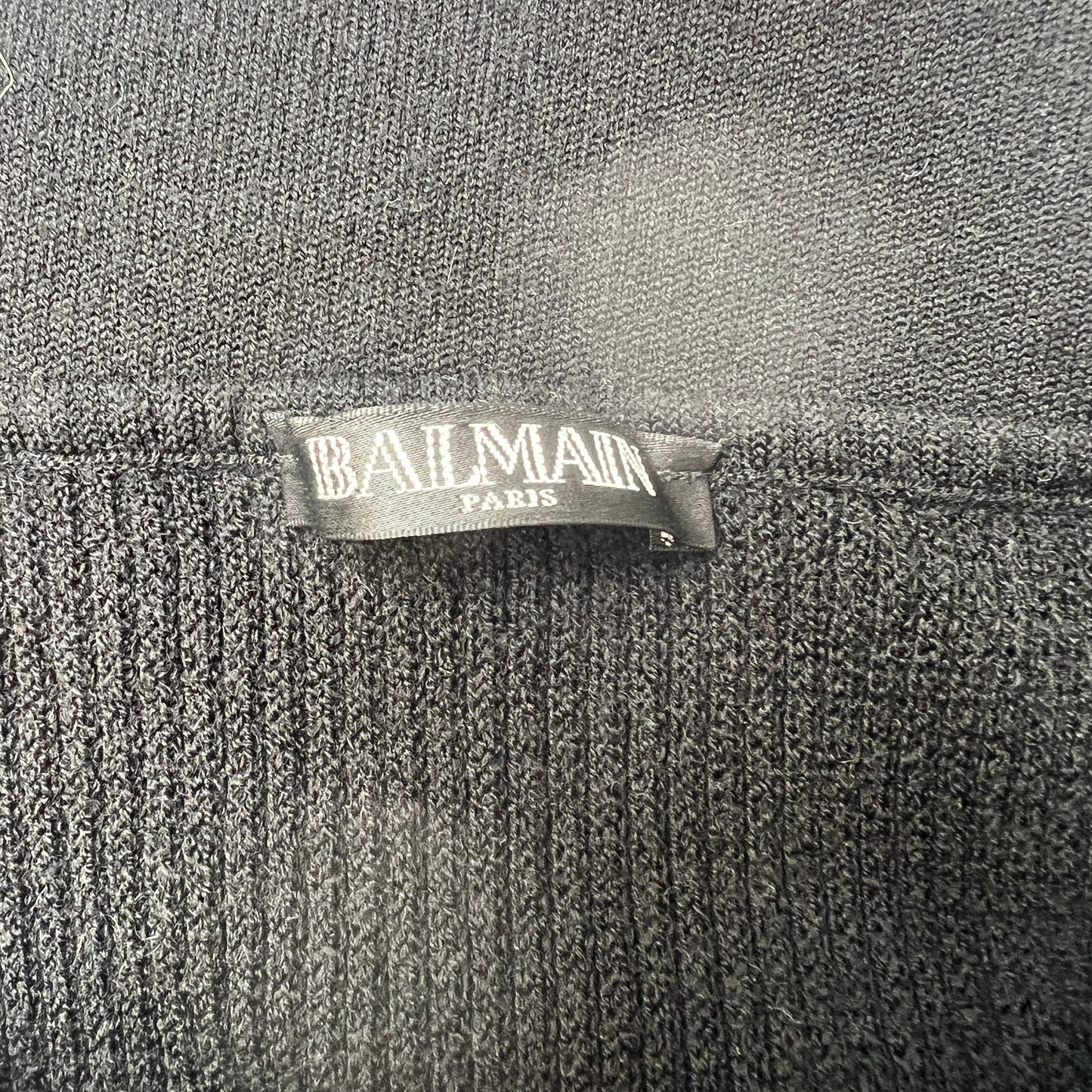 Black Wool Skirt - S