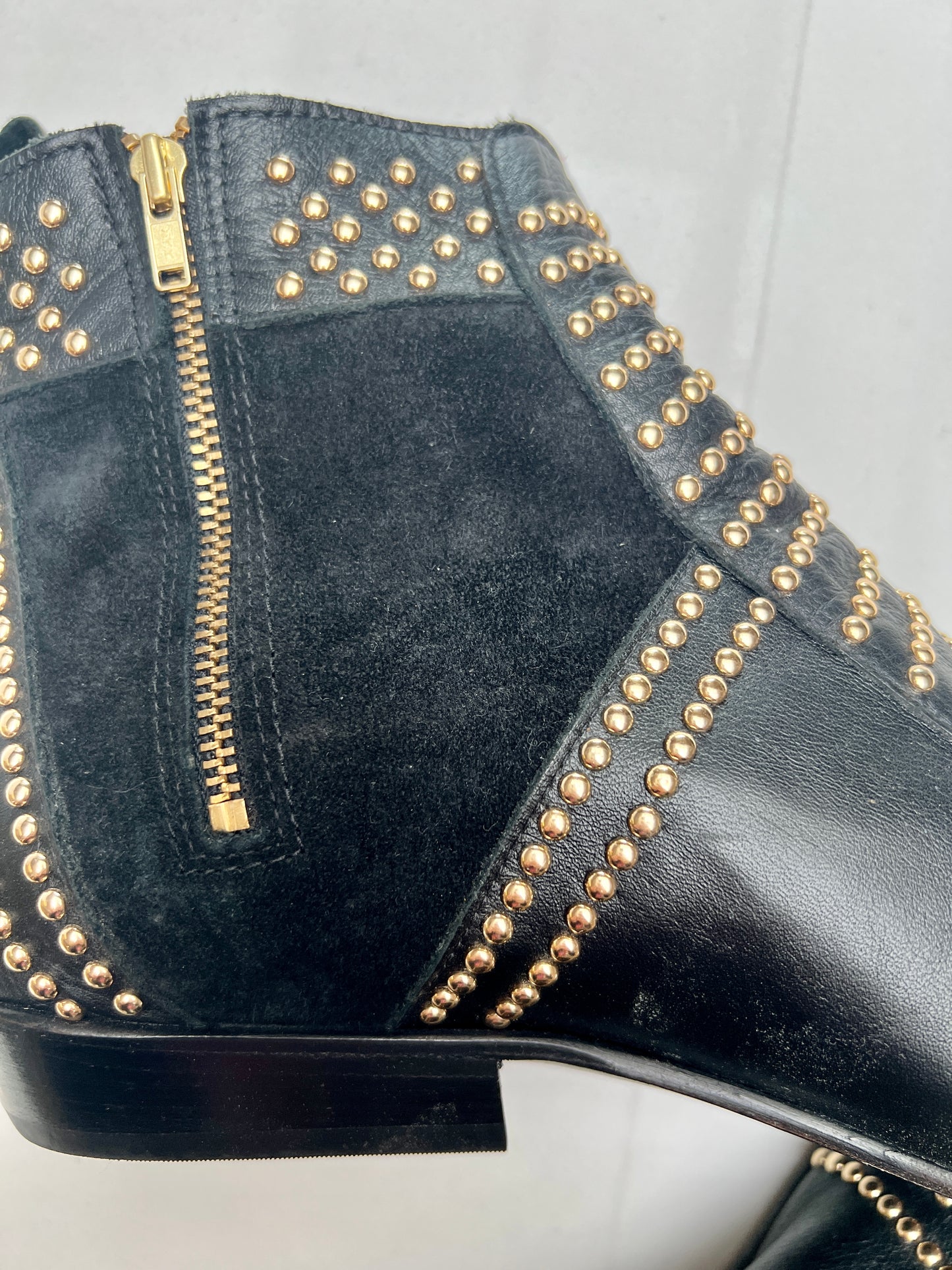 Gold Studded Boots - 11