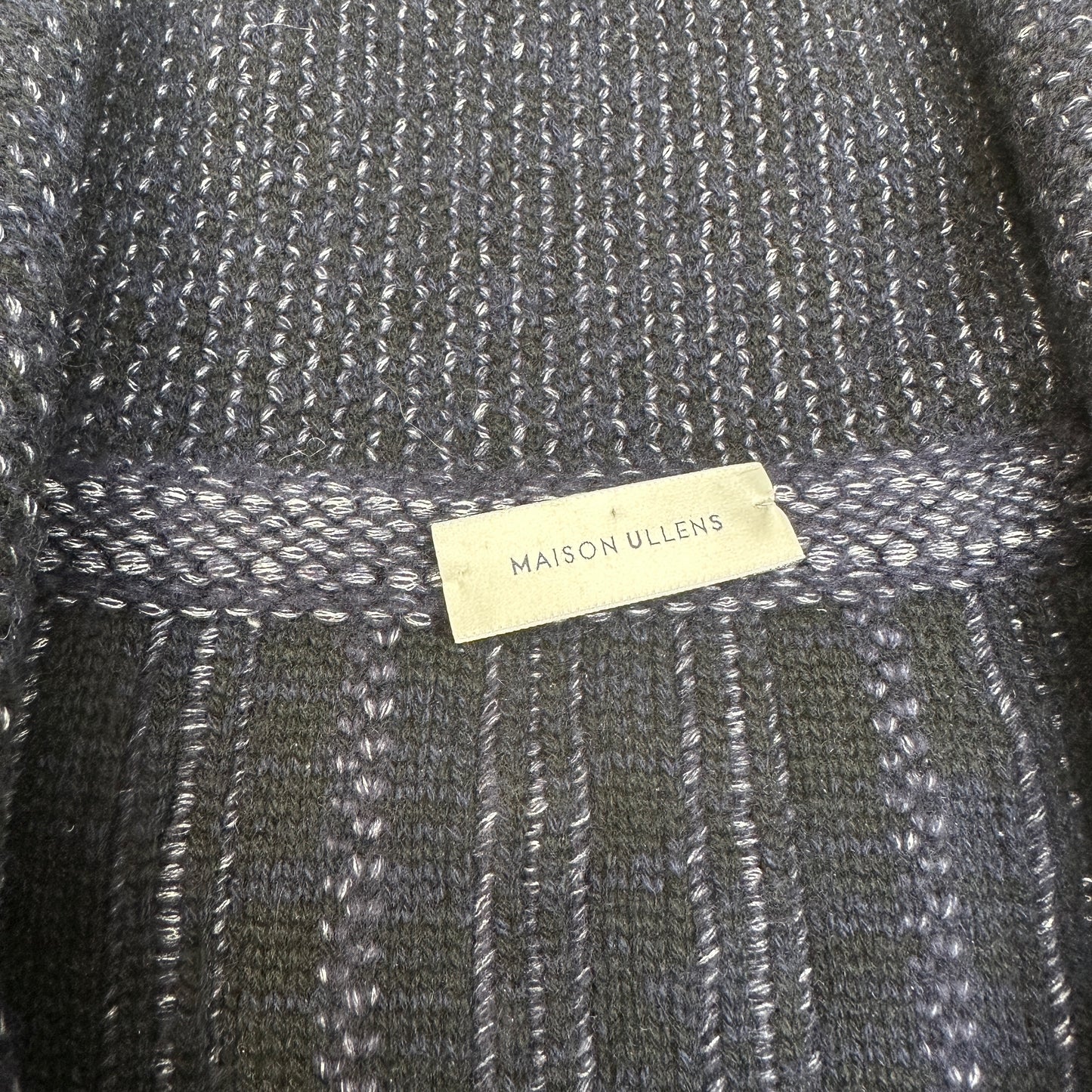 Navy Zipper Sweater - M