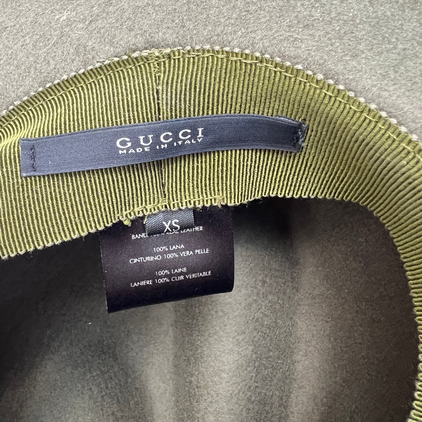Kaki Felt Hat - XS
