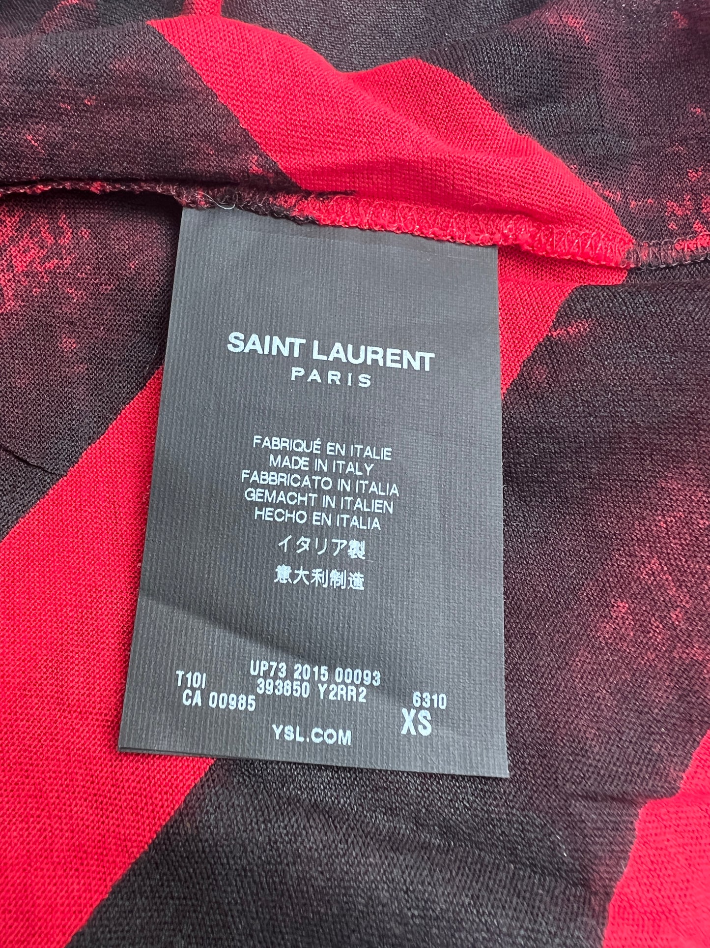 Black & Red Cotton Tshirt - XS