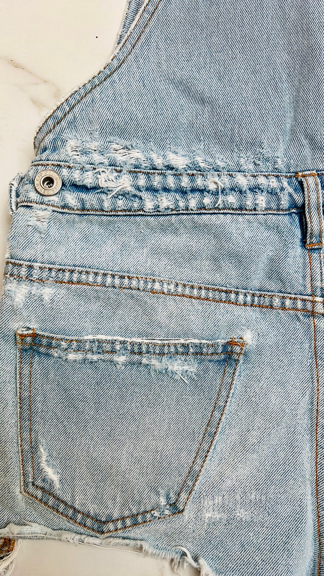 Light Blue Denim Overall - S