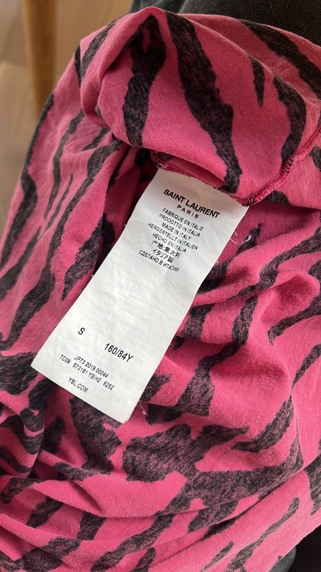 Pink Zebra Print - S