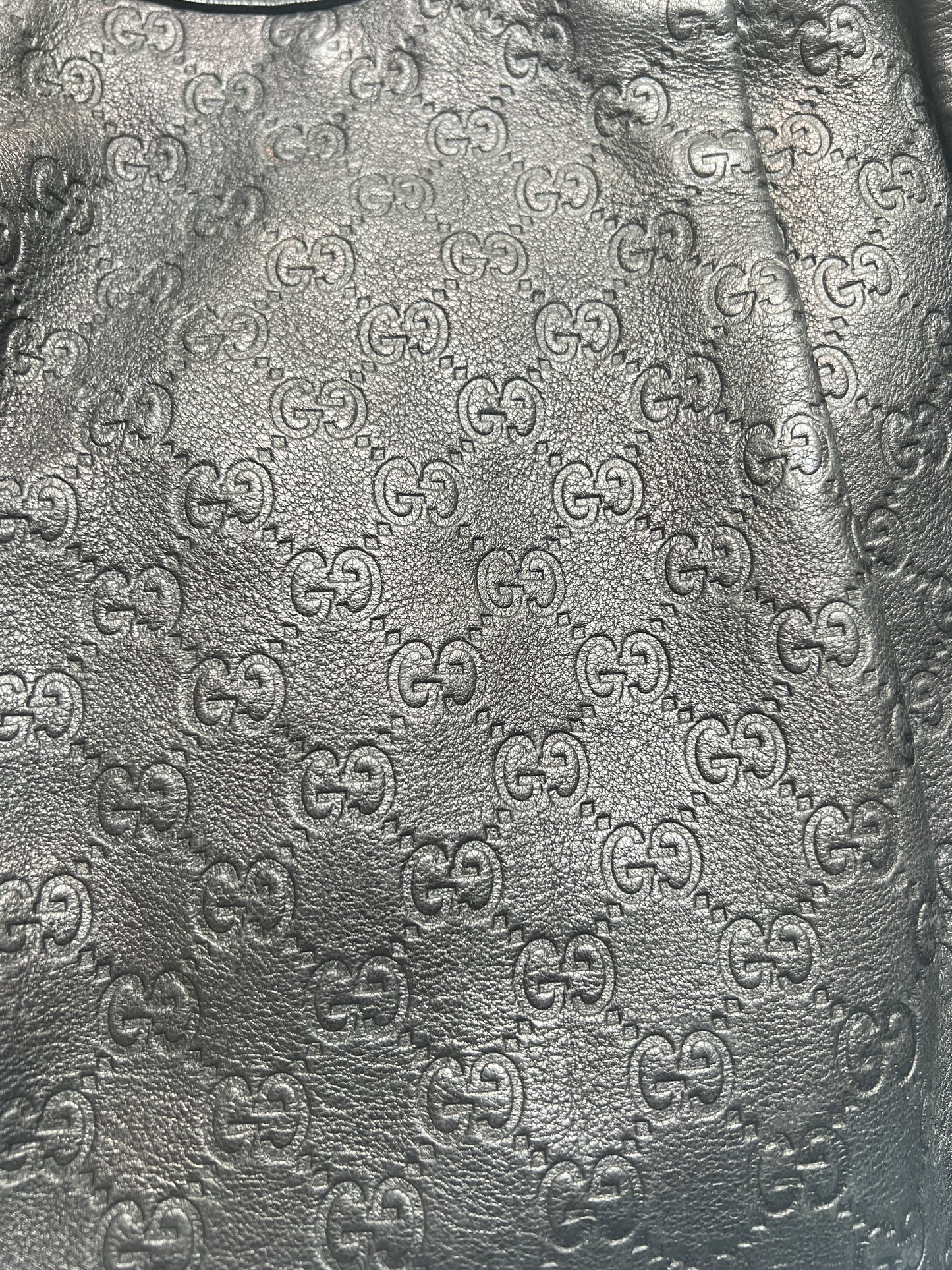 Large Black Leather Tote