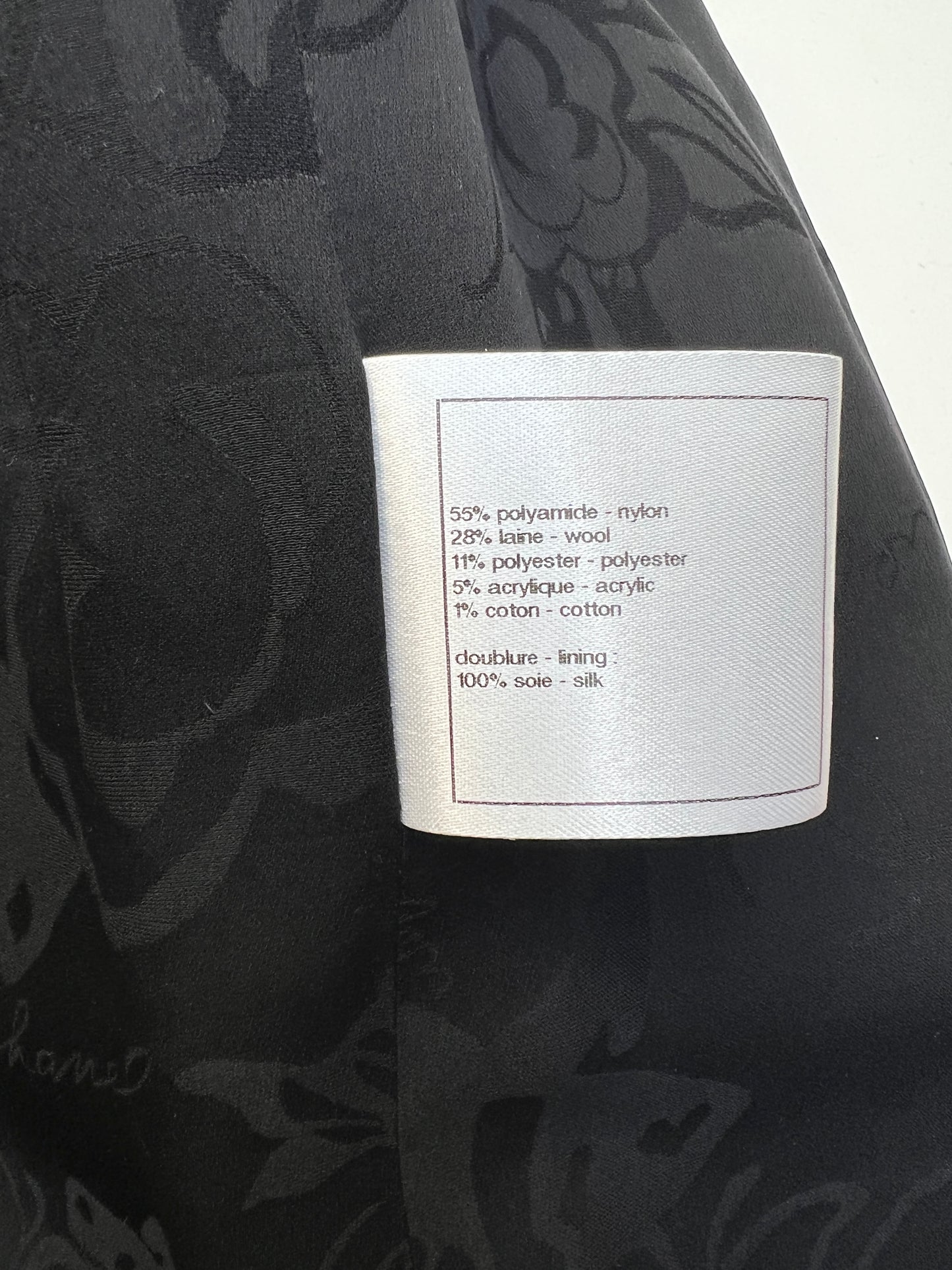 Black Tweed Coat - S