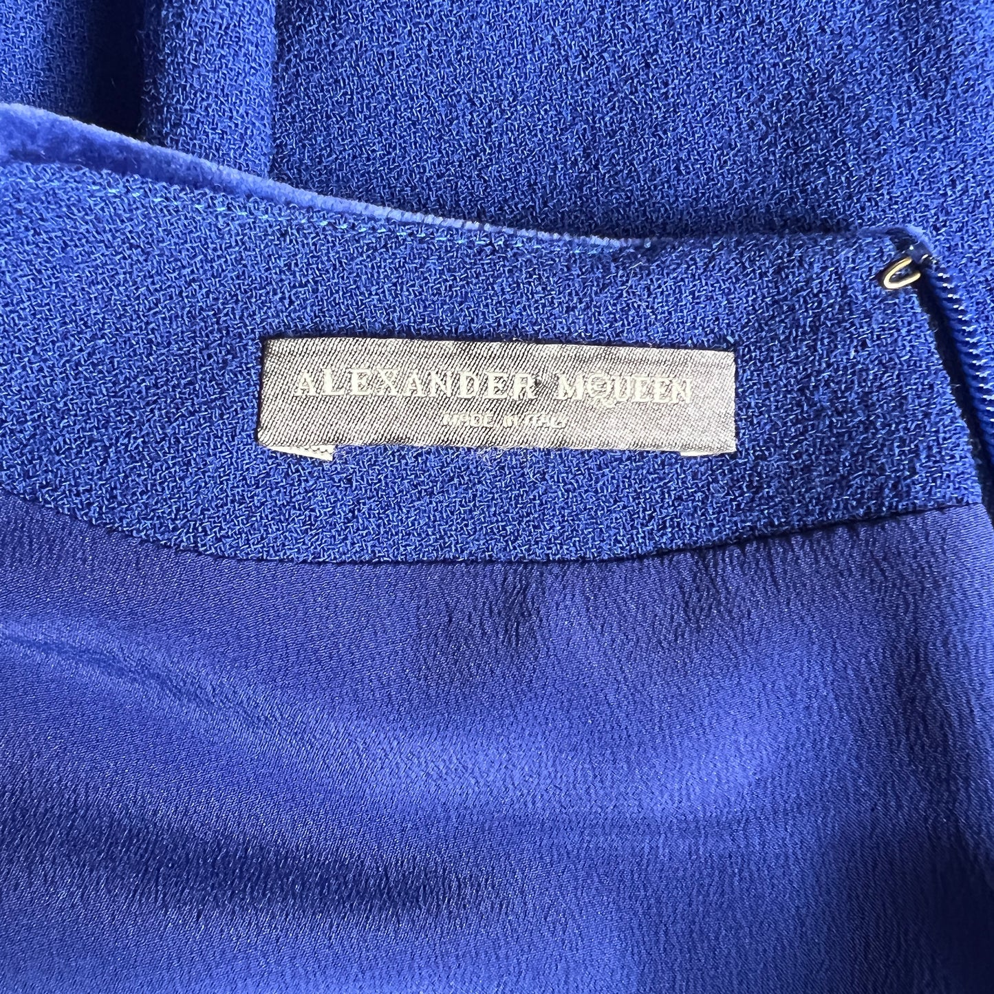 Velvet Blue Dress - S