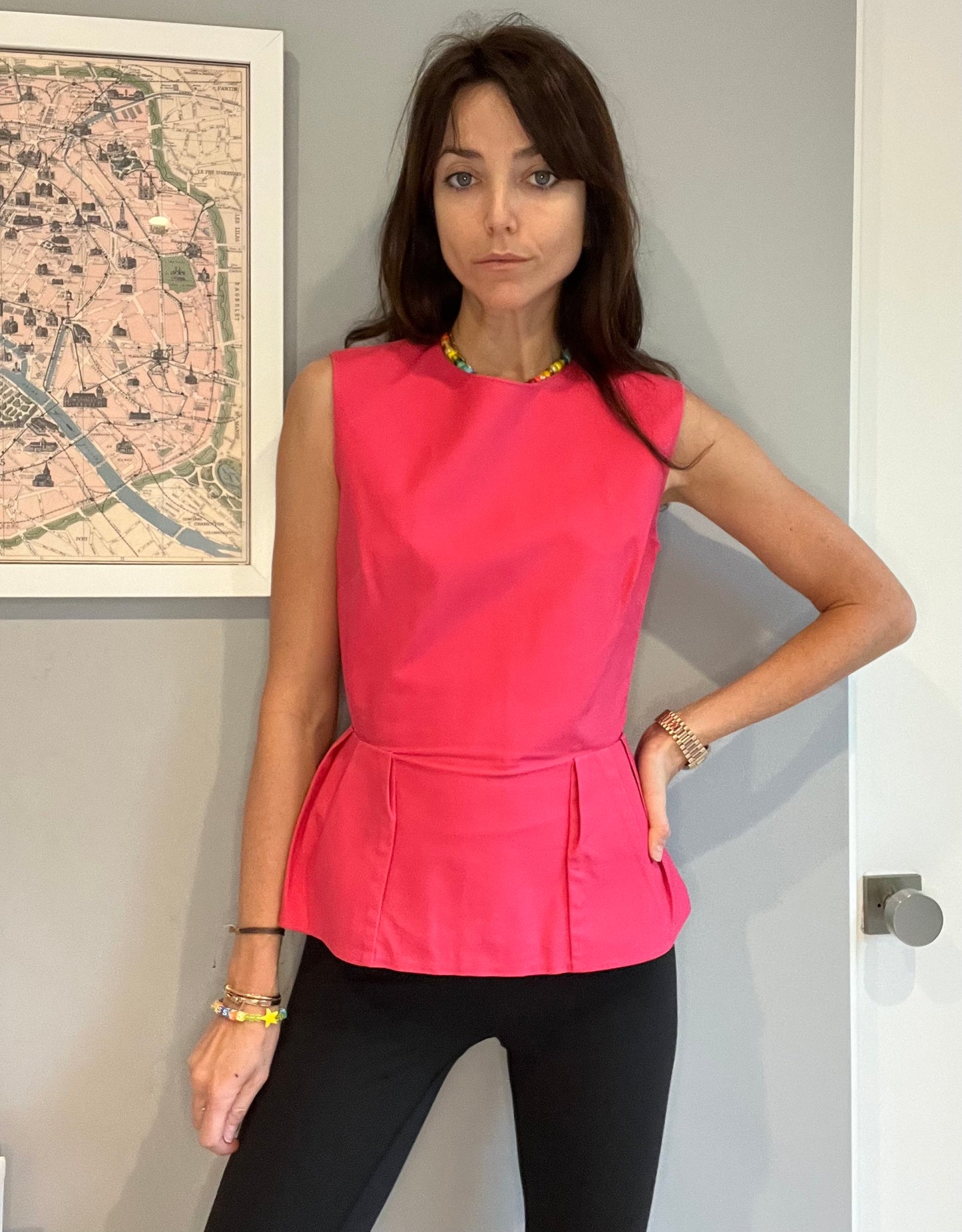 Vintage Fuschia Top - S