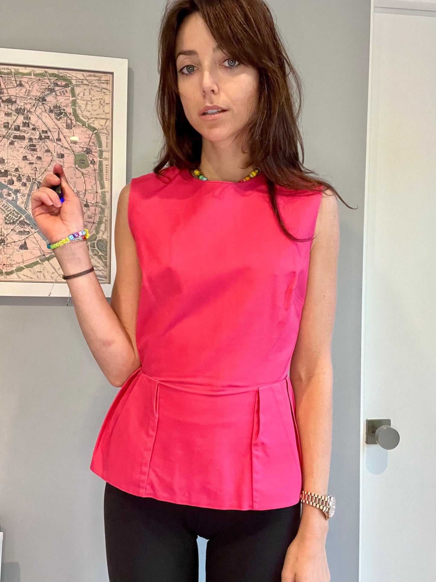 Vintage Fuschia Top - S