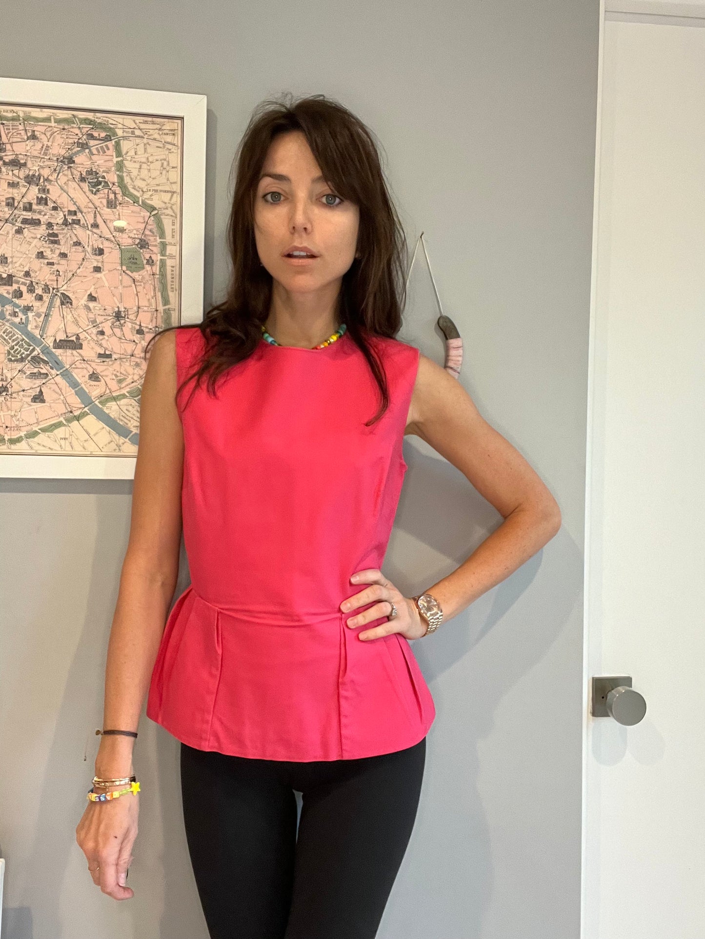 Vintage Fuschia Top - S